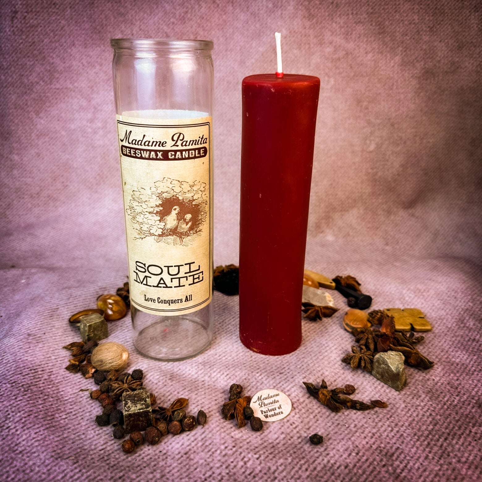 Madame Pamita Soul Mate Beeswax Vigil Candle