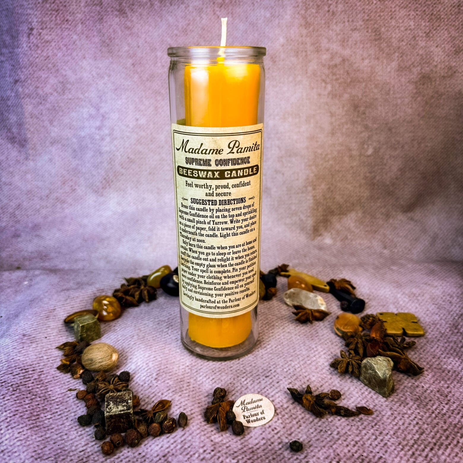 Madame Pamita Supreme Confidence Beeswax Vigil Candle