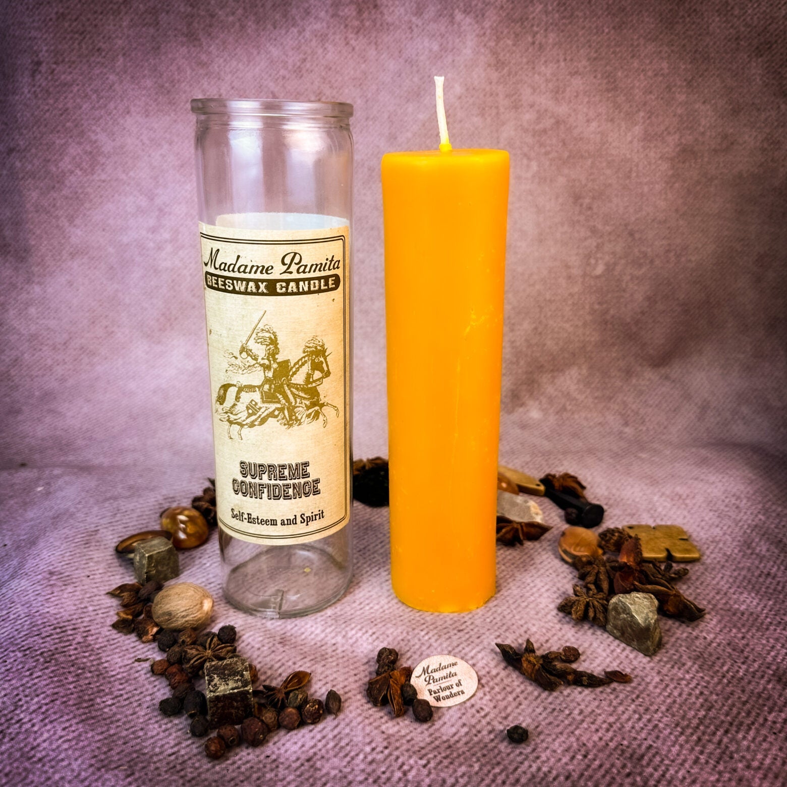 Madame Pamita Supreme Confidence Beeswax Vigil Candle