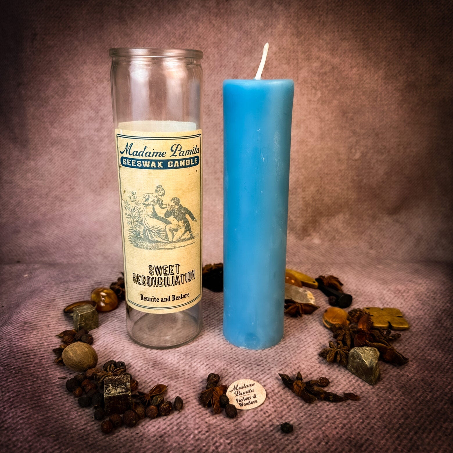 Madame Pamita Sweet Reconciliation Beeswax Vigil Candle