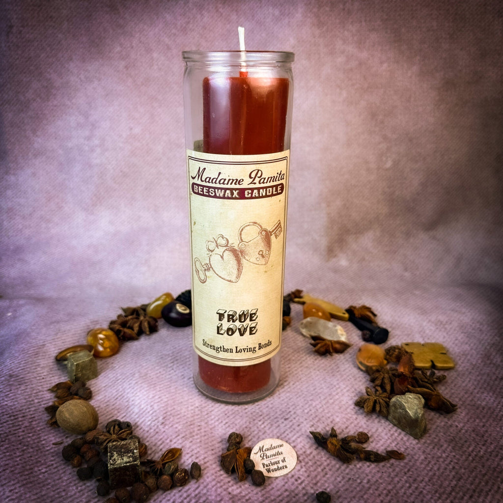 Madame Pamita True Love Beeswax Vigil Candle