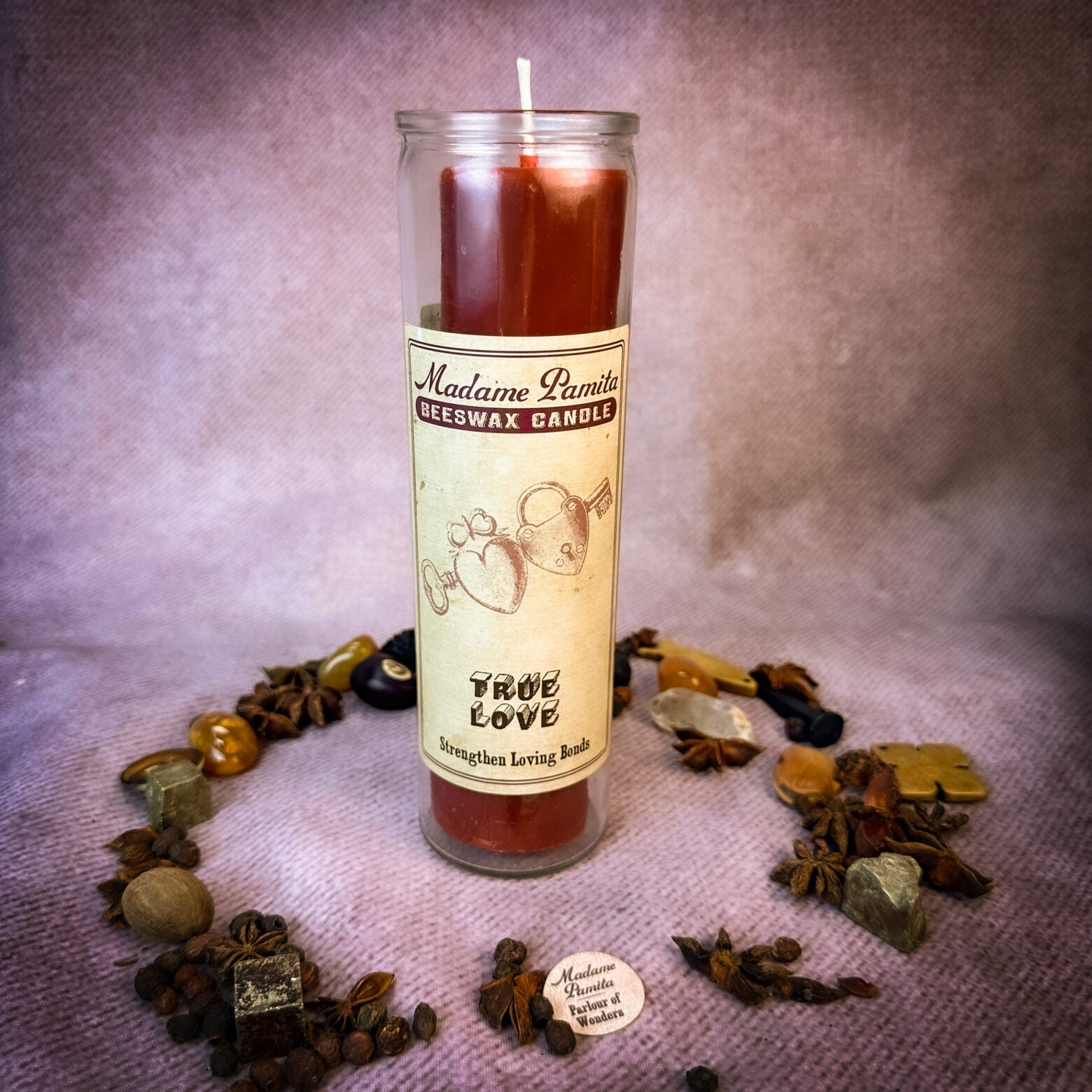 Madame Pamita True Love Beeswax Vigil Candle