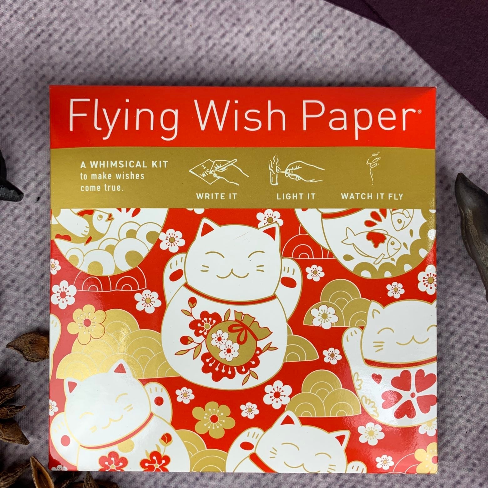 Flying Wish Paper Lucky Cats Mini Kit