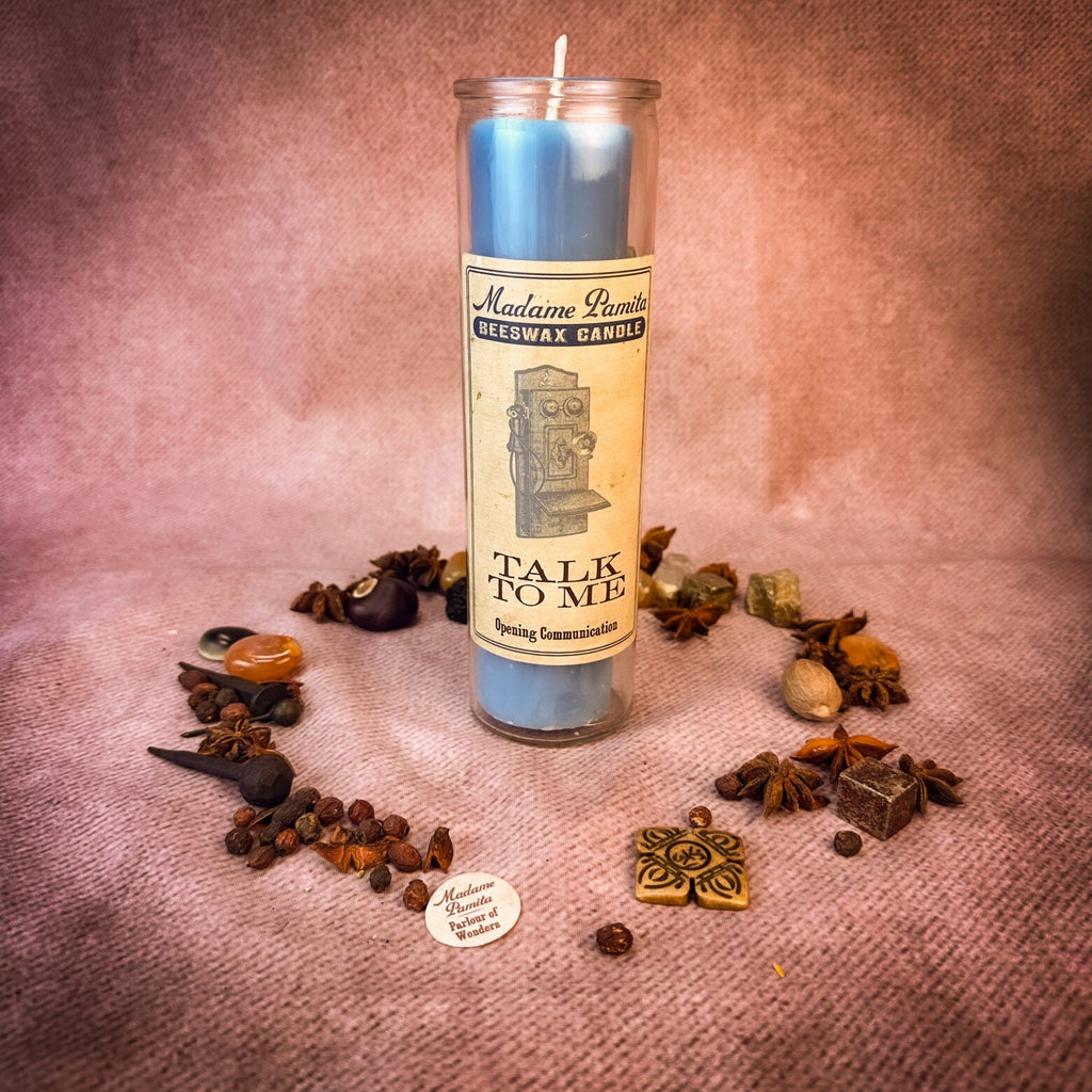 Madame Pamita Talk To Me Beeswax Vigil Candle