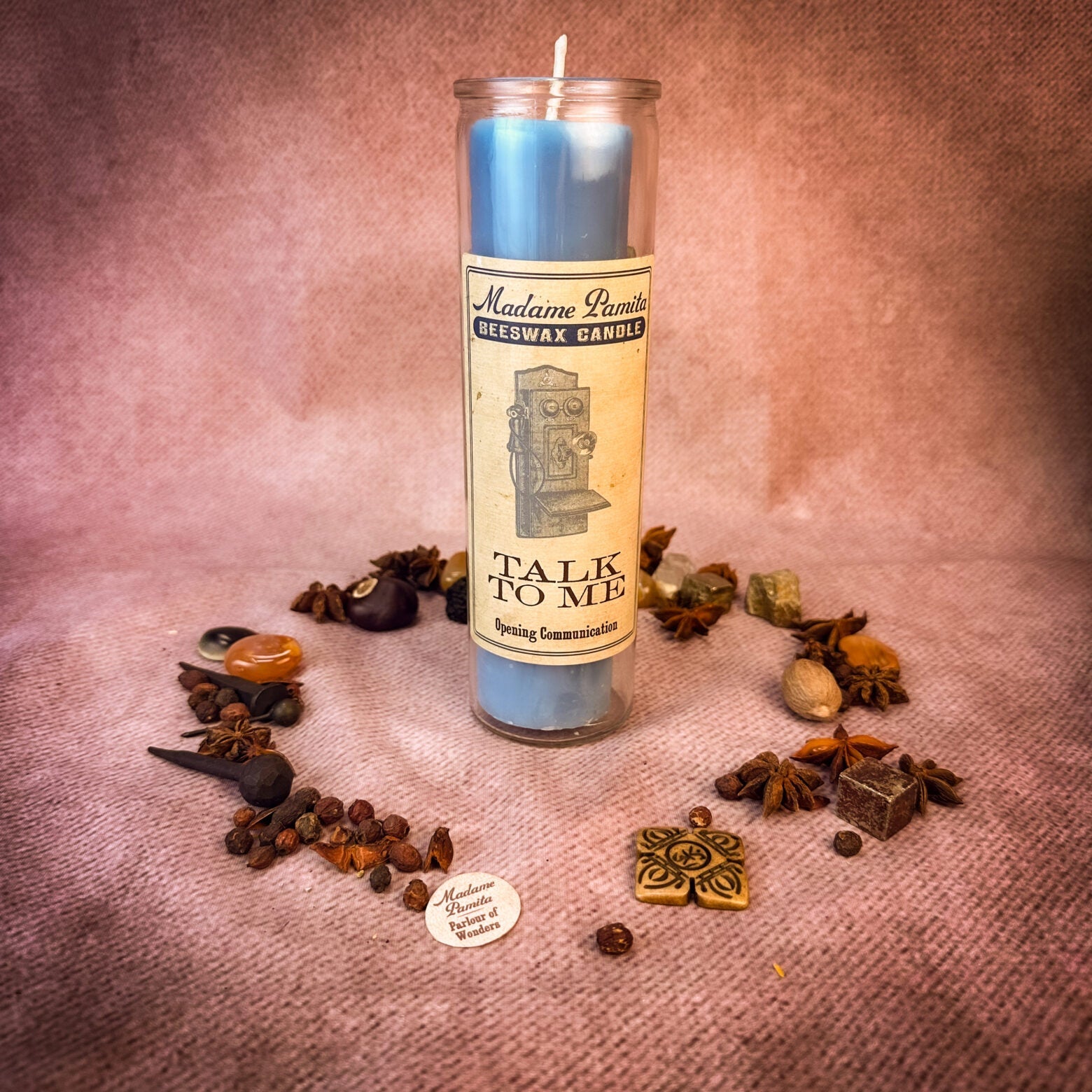 Madame Pamita Talk To Me Beeswax Vigil Candle