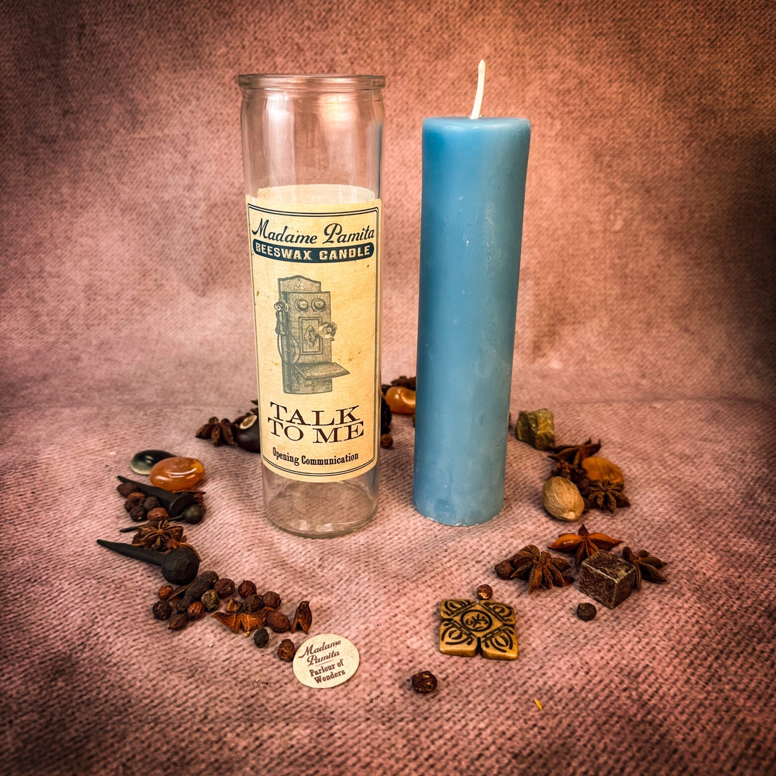 Madame Pamita Talk To Me Beeswax Vigil Candle