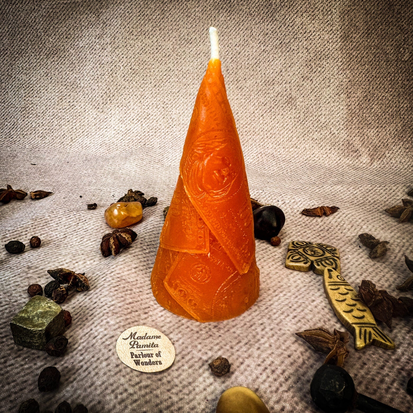 Beeswax Money Maker Spell Candle