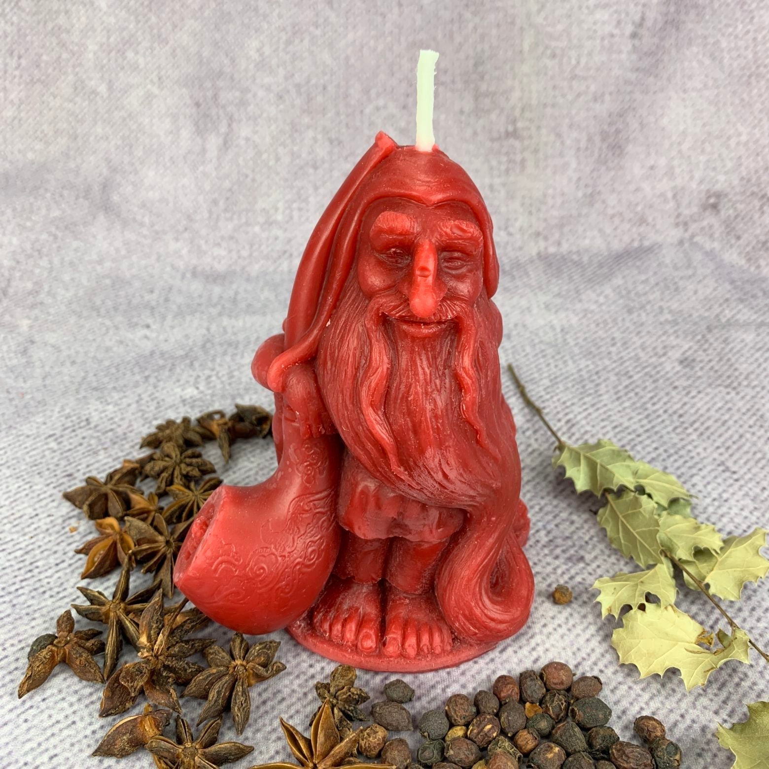 Beeswax Domovyk House Gnome Spell Candle