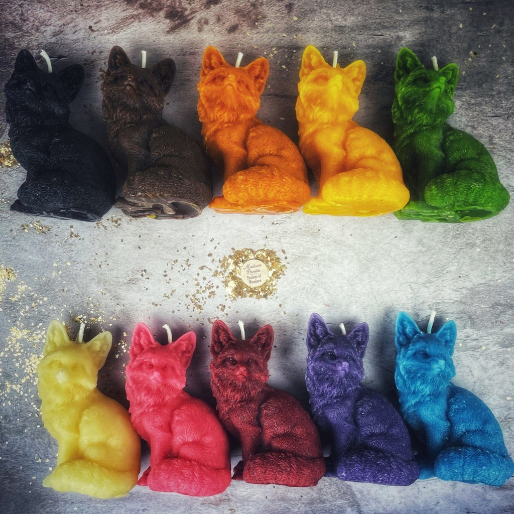 Beeswax Fast Fox Spell Candle