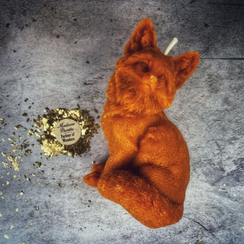 Beeswax Fast Fox Spell Candle