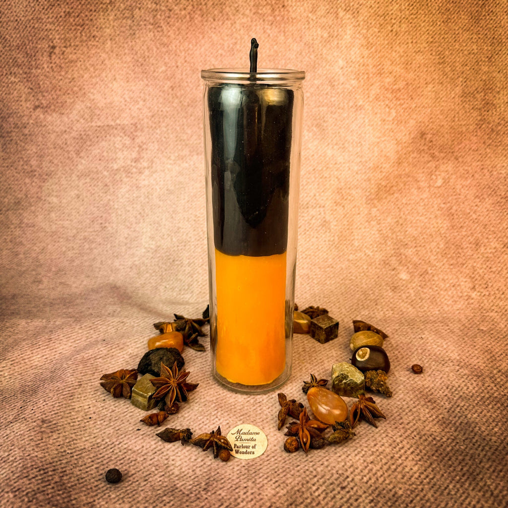 Yellow Beeswax Reversing Vigil Candle and Vigil Refill