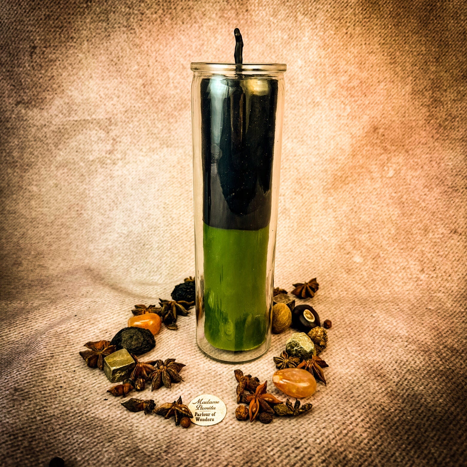 Green Beeswax Reversing Vigil Candle and Vigil Refill