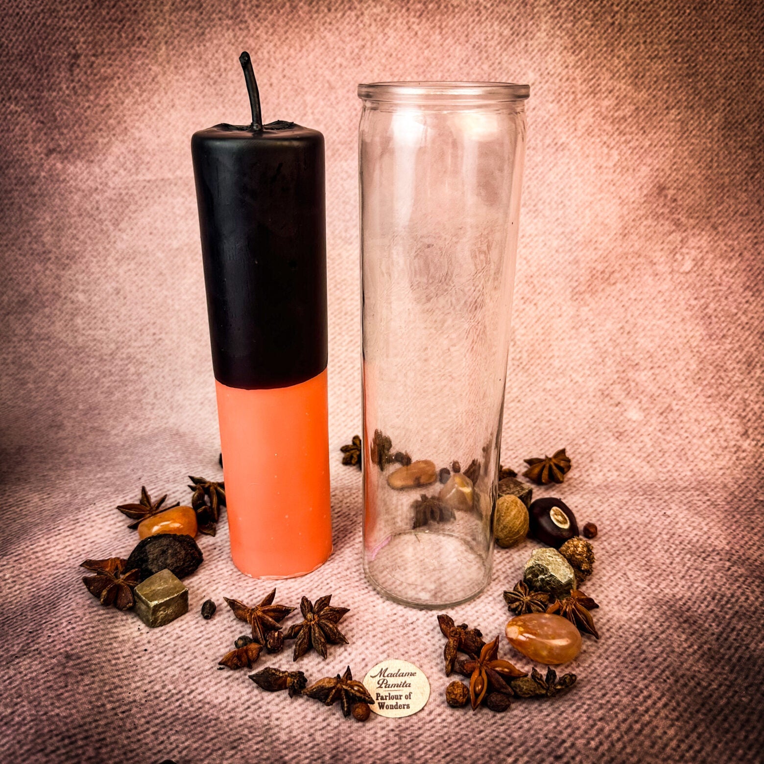 Pink Beeswax Reversing Vigil Candle and Vigil Refill