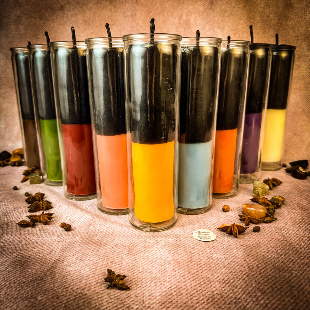 Purple Beeswax Reversing Vigil Candle and Vigil Refill