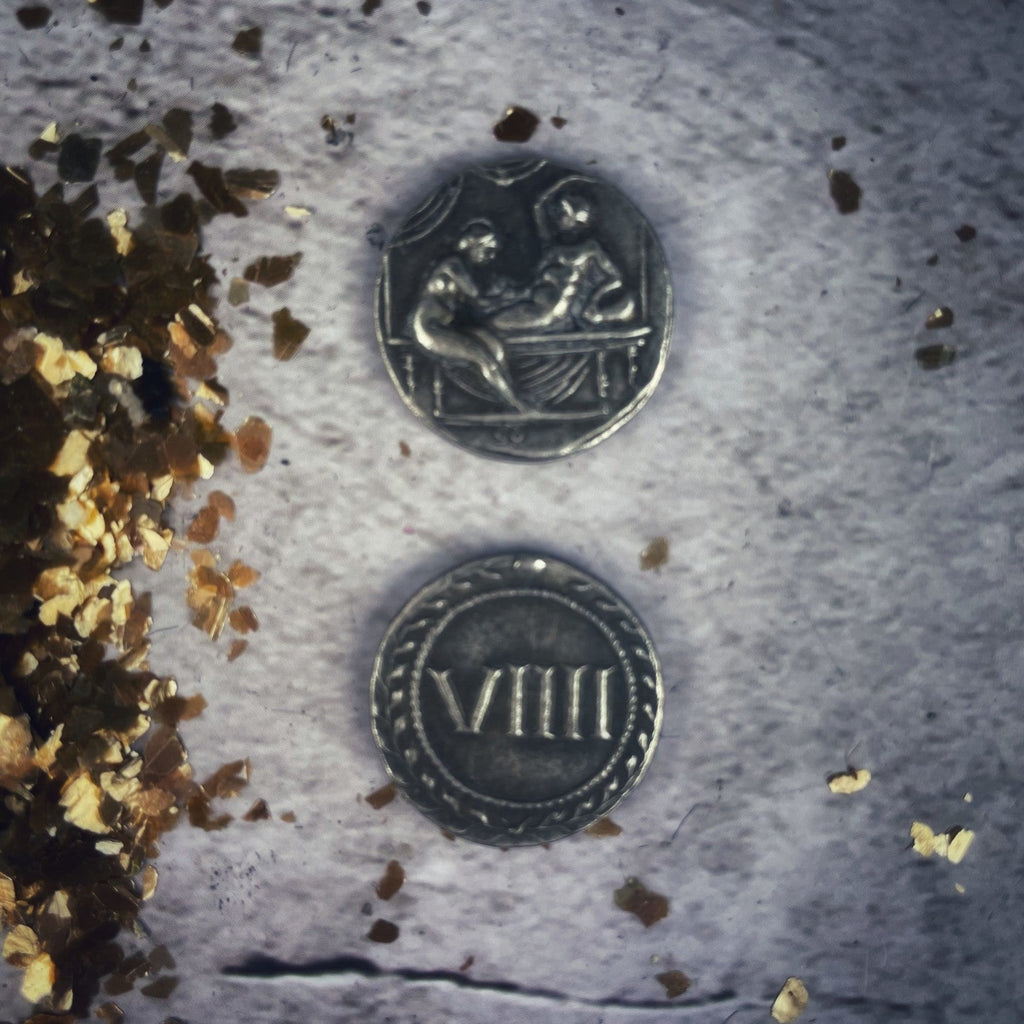 Roman Spintria Coin Erotic Amulet