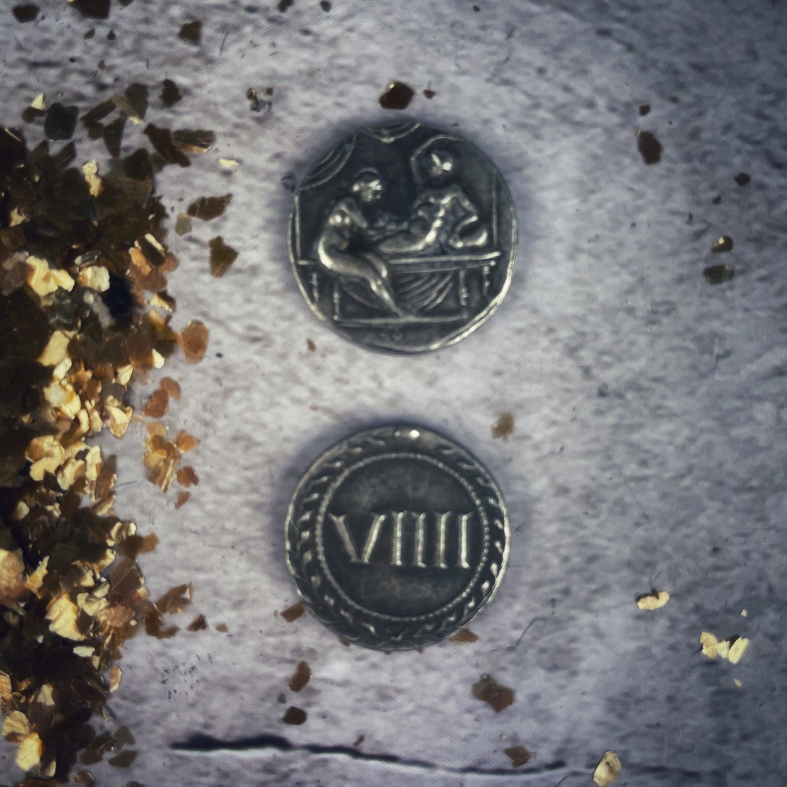 Roman Spintria Coin Erotic Amulet