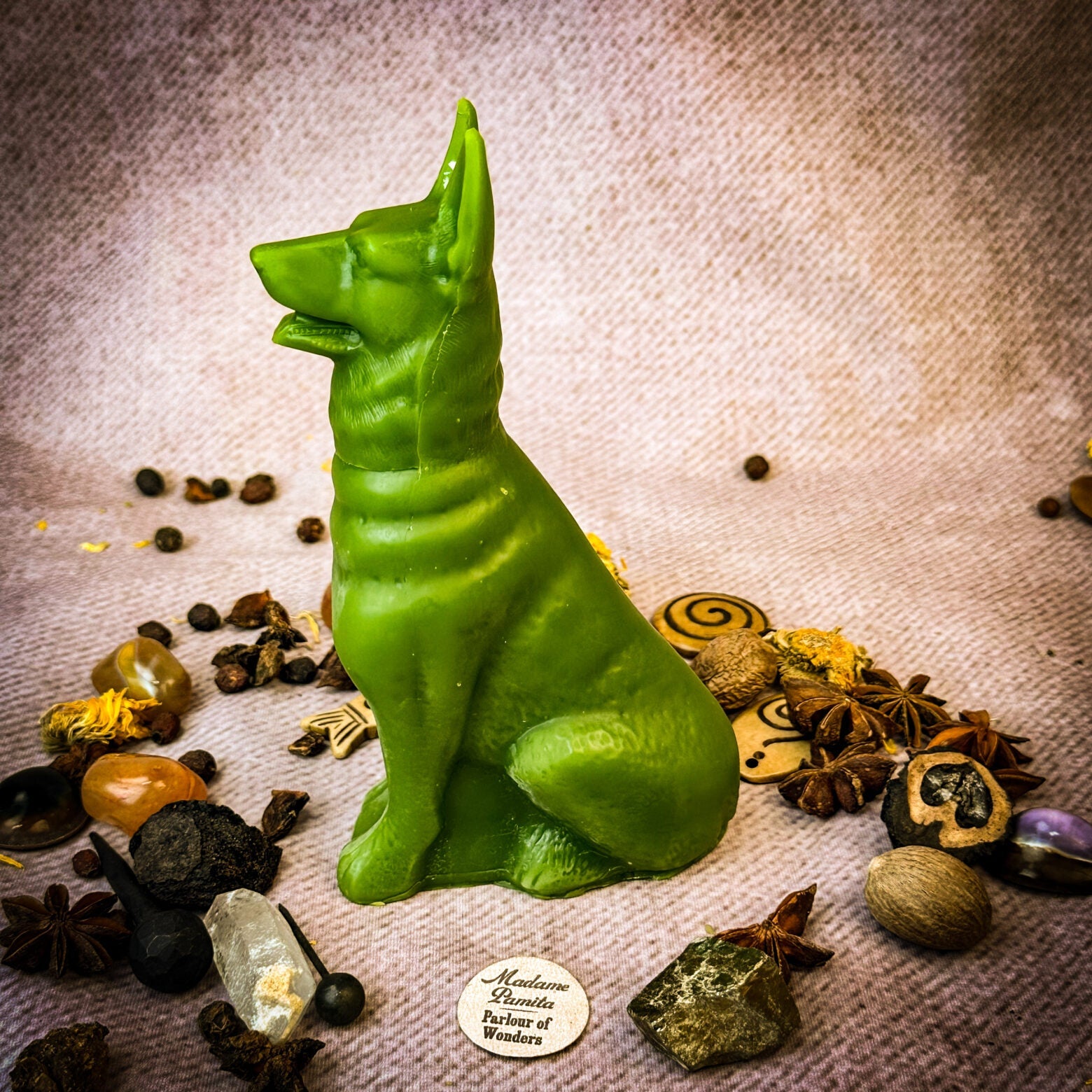 Beeswax Faithful Dog Spell Candle