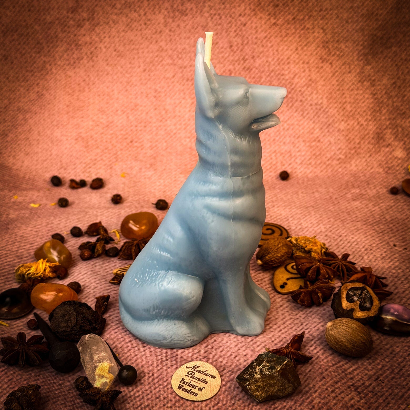 Beeswax Faithful Dog Spell Candle