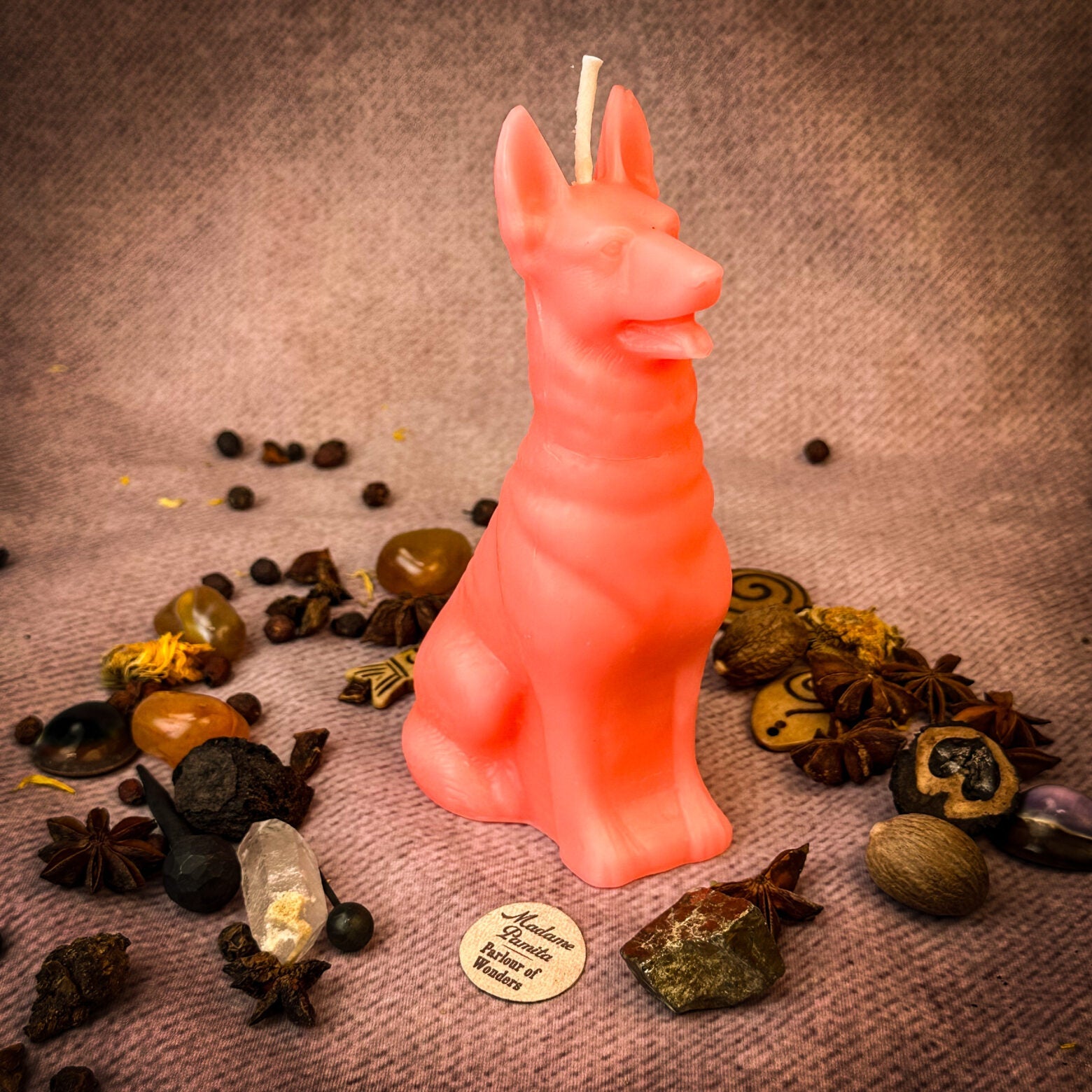 Beeswax Faithful Dog Spell Candle