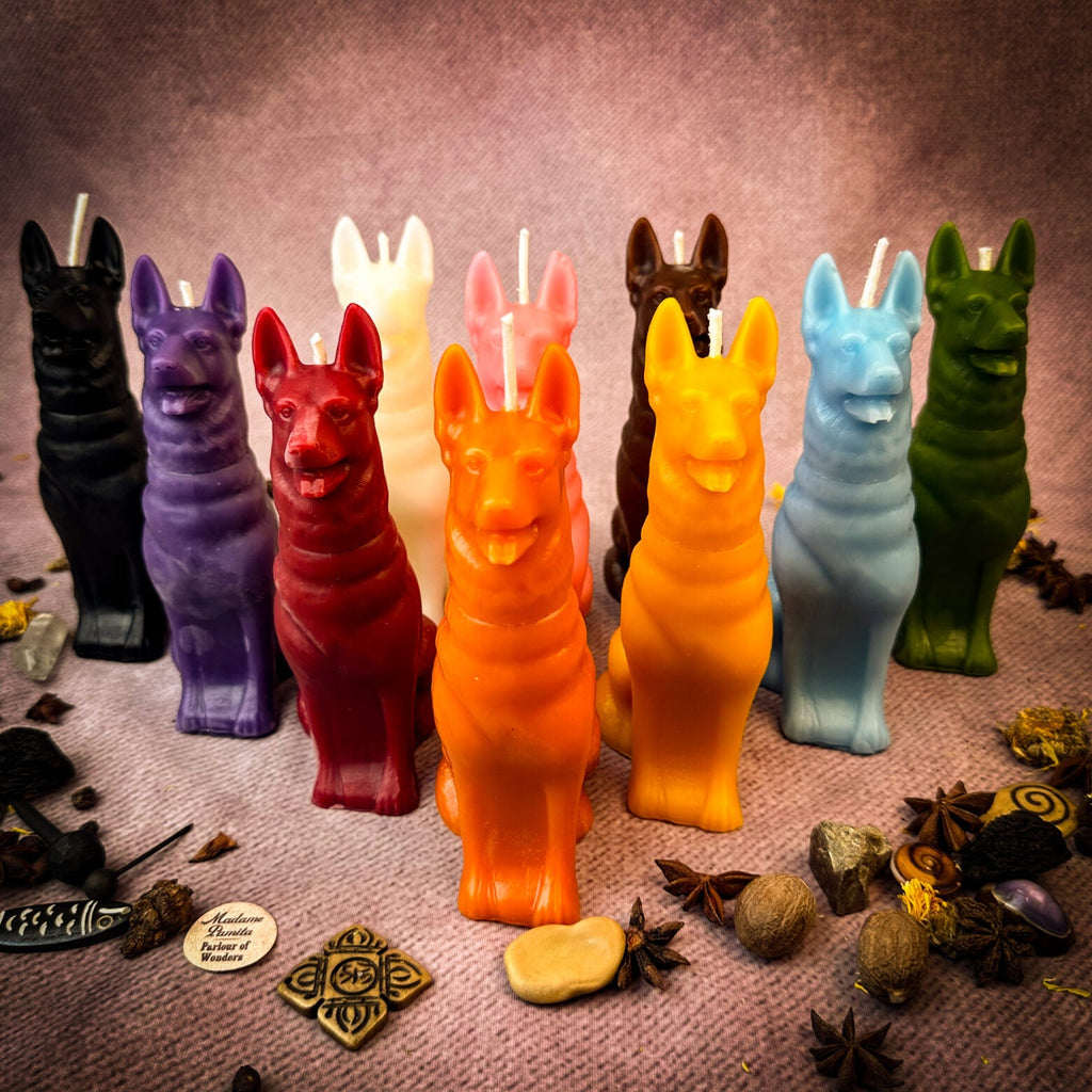Beeswax Faithful Dog Spell Candle