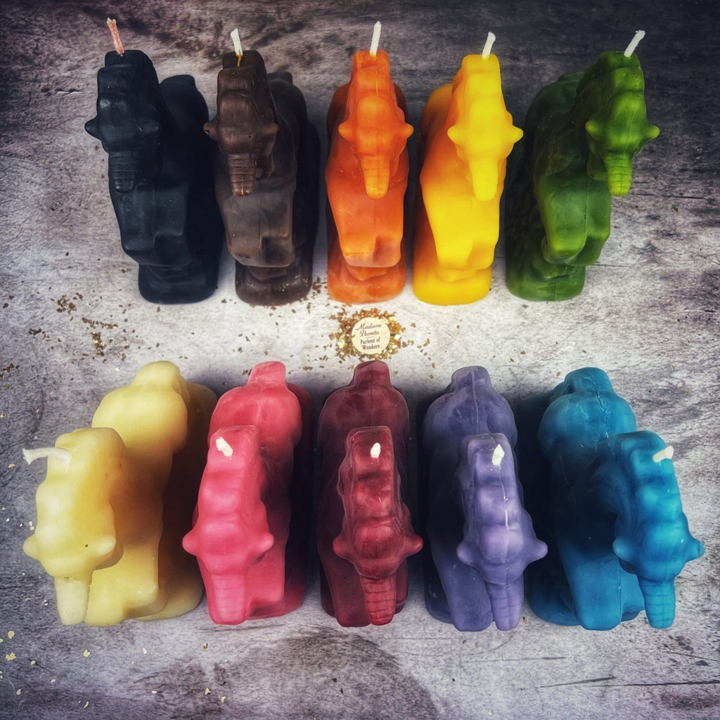 Beeswax Enchanted Unicorn Spell Candle