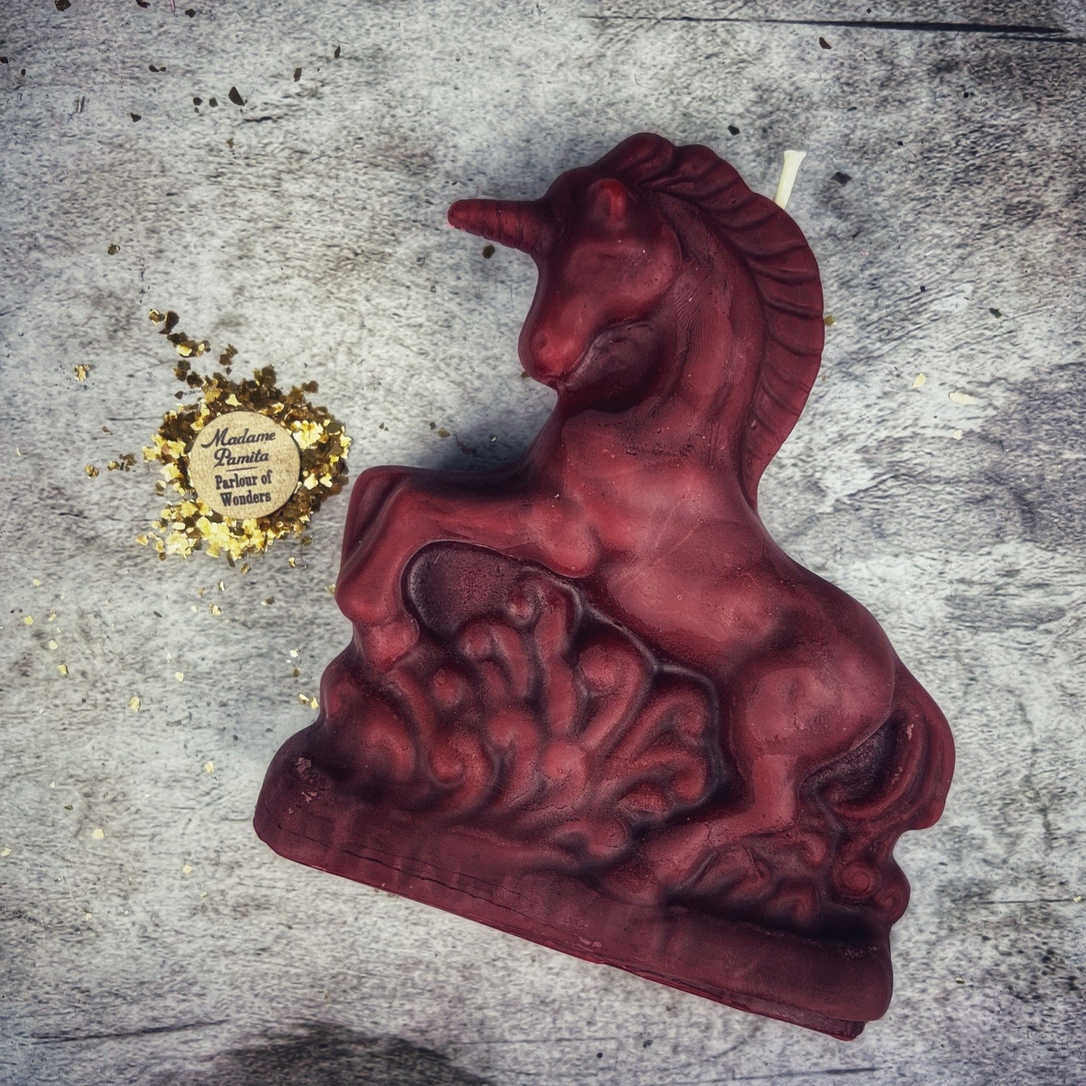 Beeswax Enchanted Unicorn Spell Candle