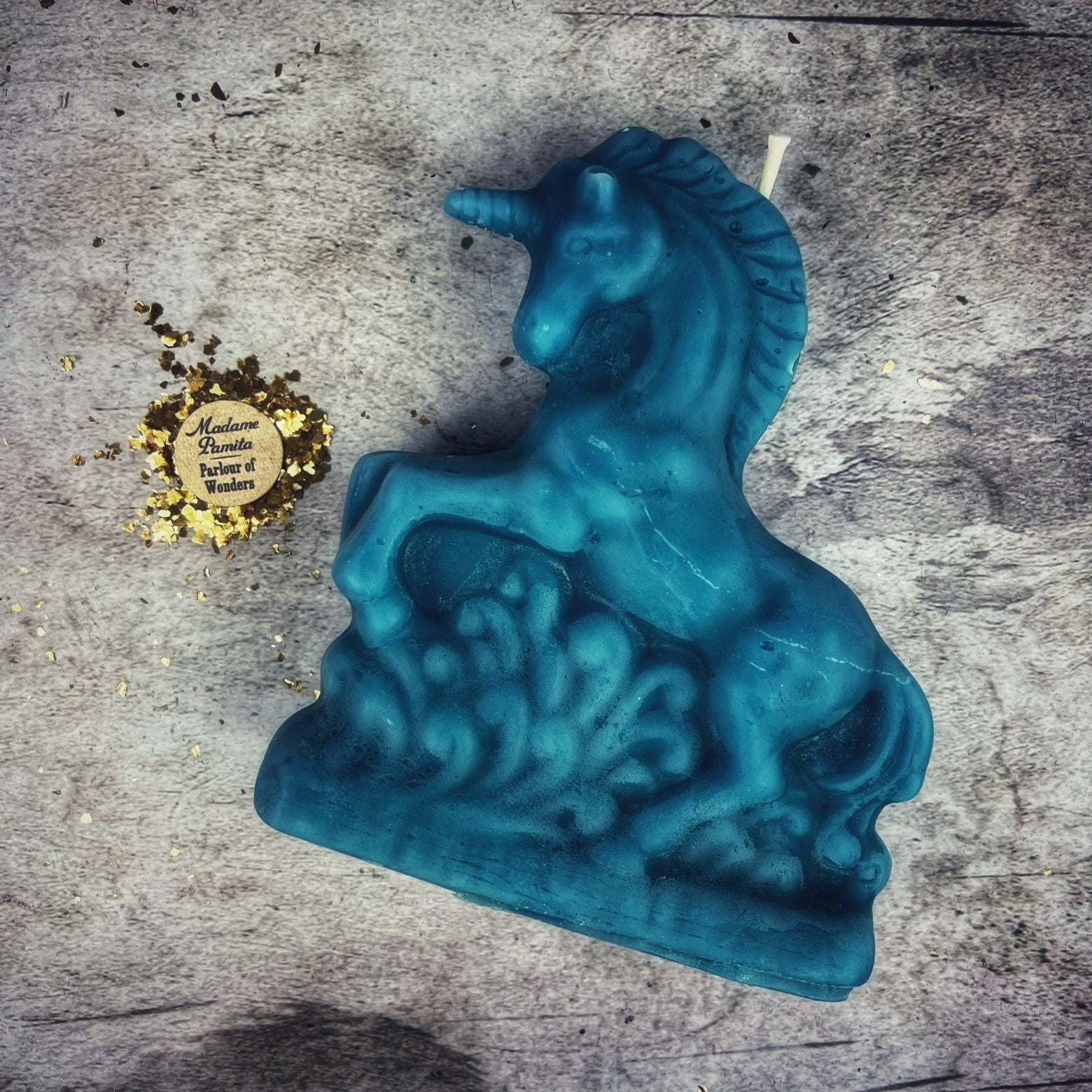 Beeswax Enchanted Unicorn Spell Candle