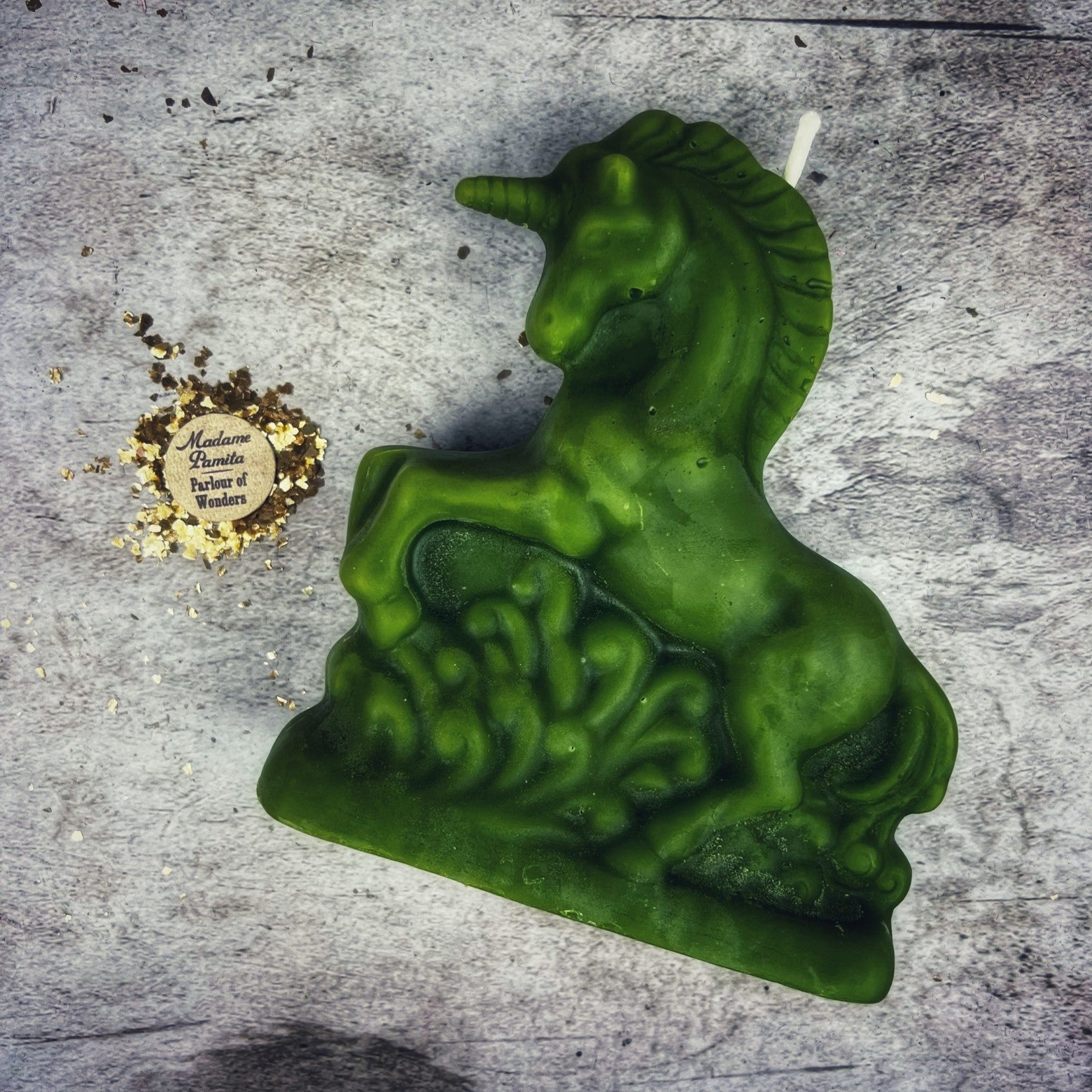 Beeswax Enchanted Unicorn Spell Candle