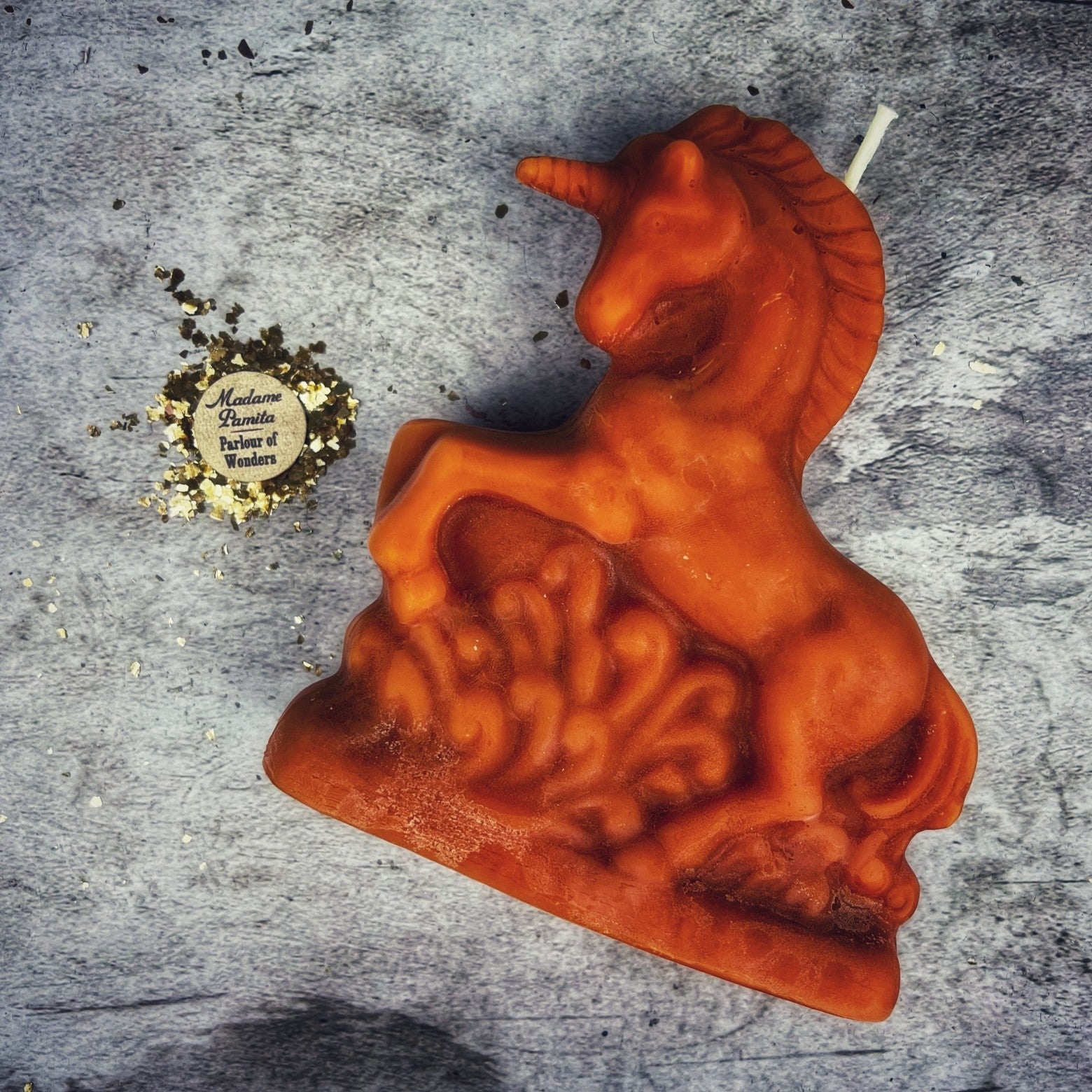 Beeswax Enchanted Unicorn Spell Candle