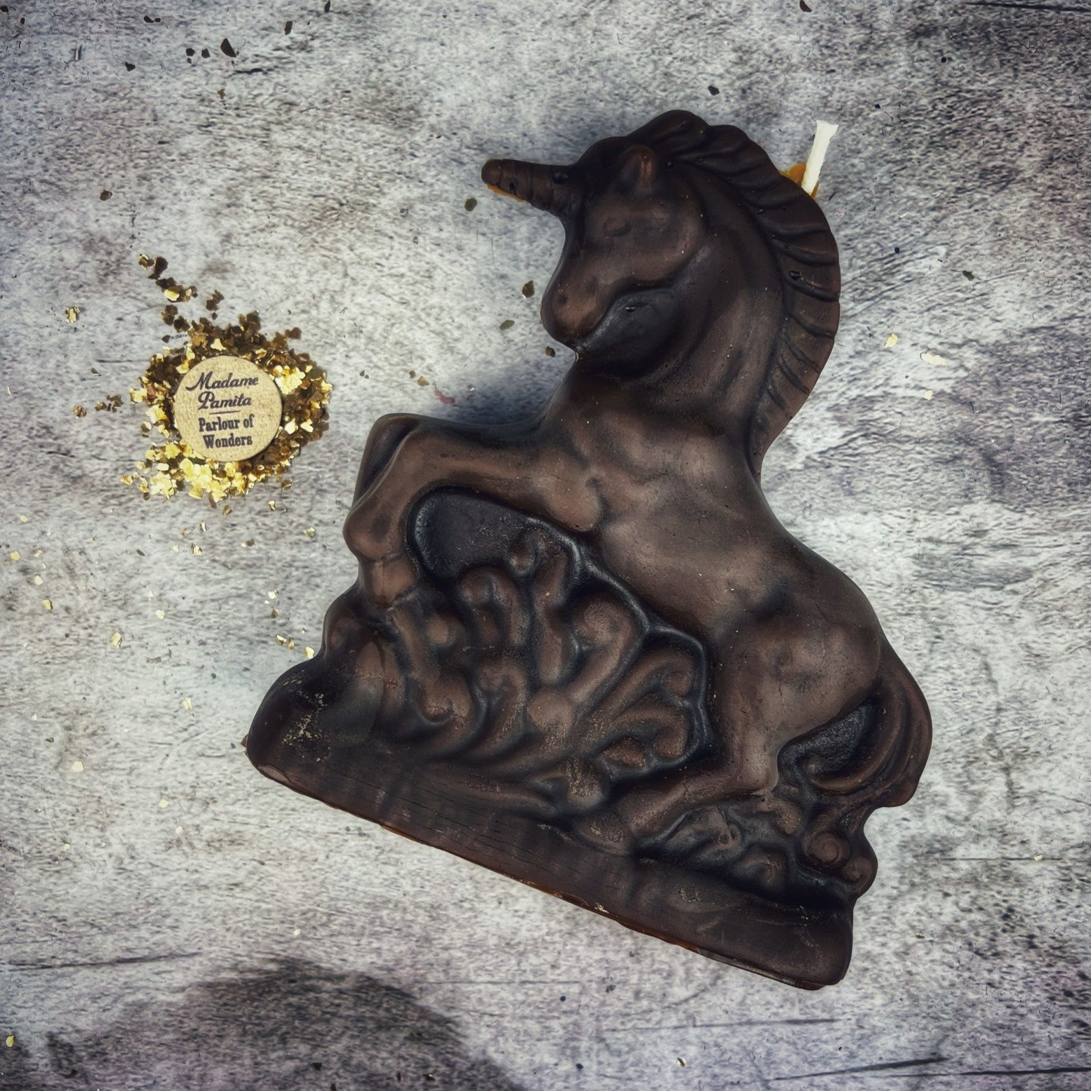 Beeswax Enchanted Unicorn Spell Candle