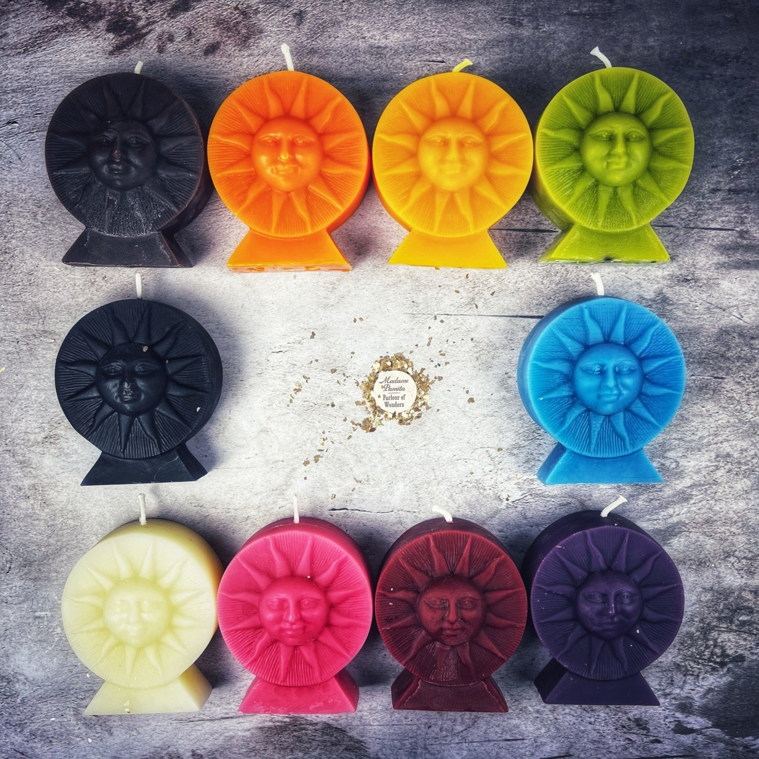 Beeswax Shining Sun Spell Candle