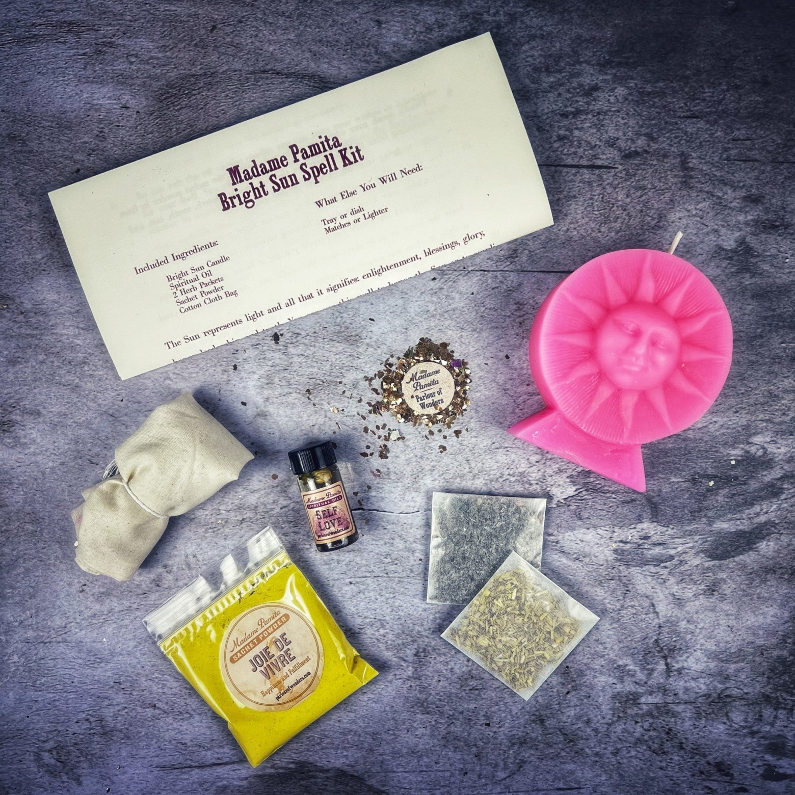 Bright Sun Candle Spell Kit