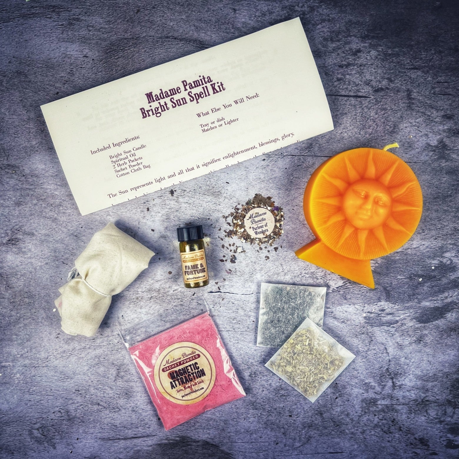 Bright Sun Candle Spell Kit