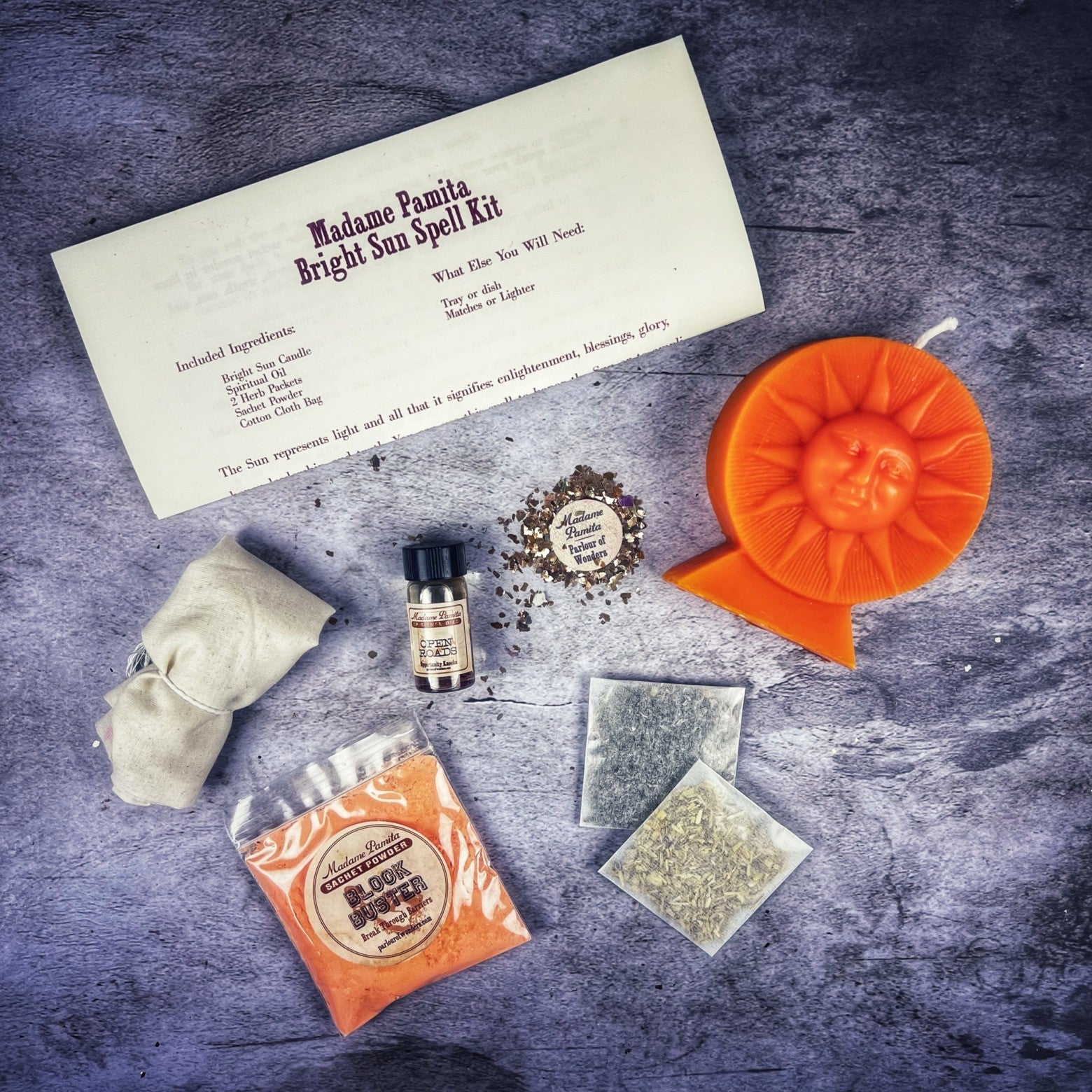 Bright Sun Candle Spell Kit
