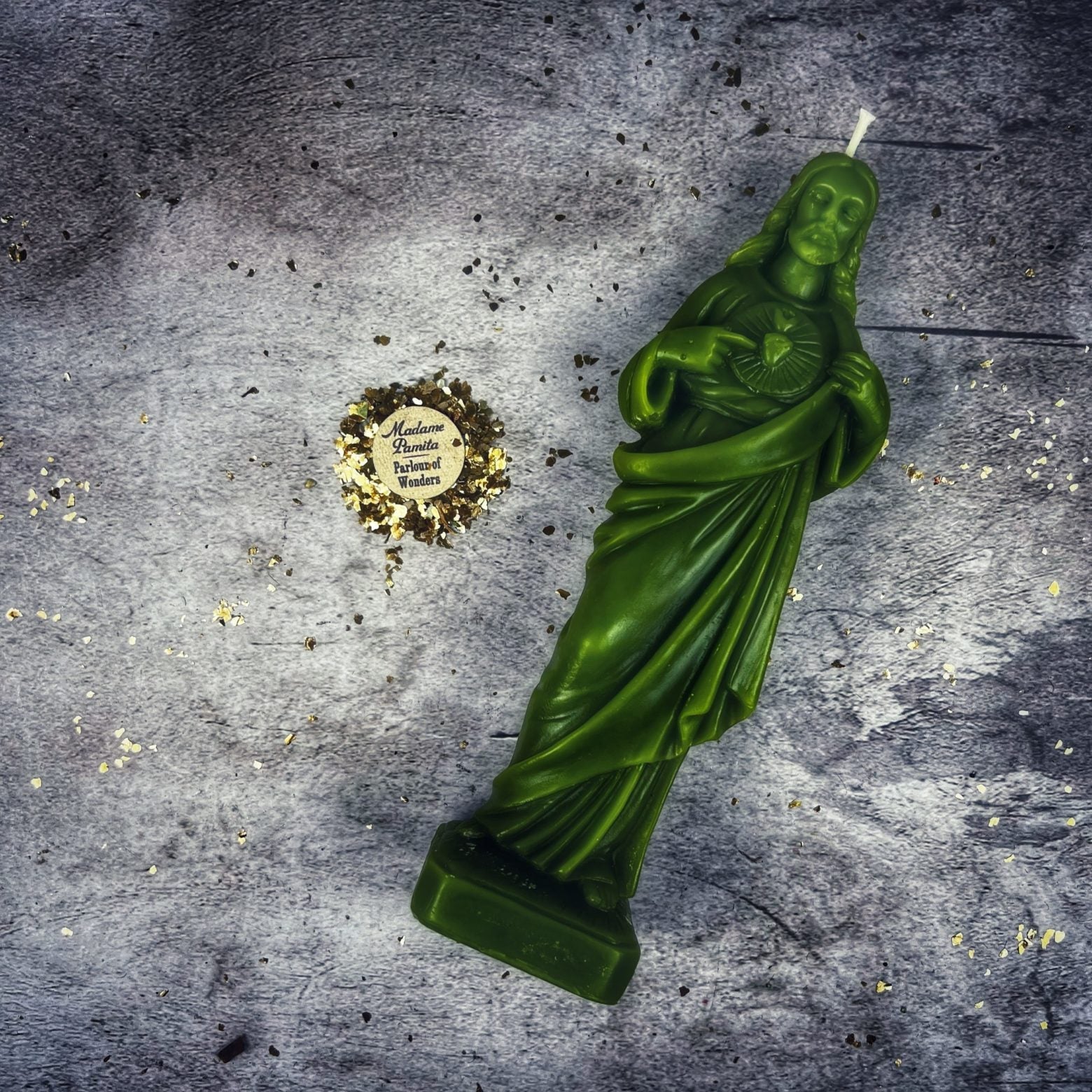 Beeswax Sacred Heart of Jesus Spell Candle