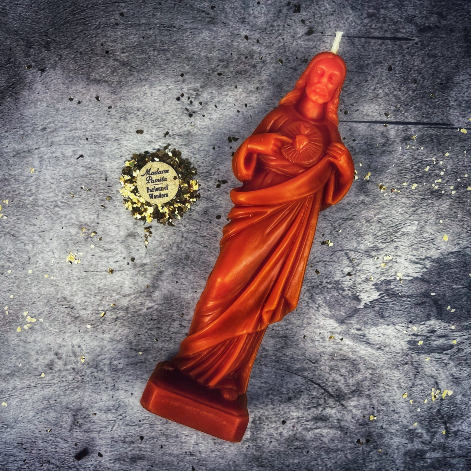 Beeswax Sacred Heart of Jesus Spell Candle