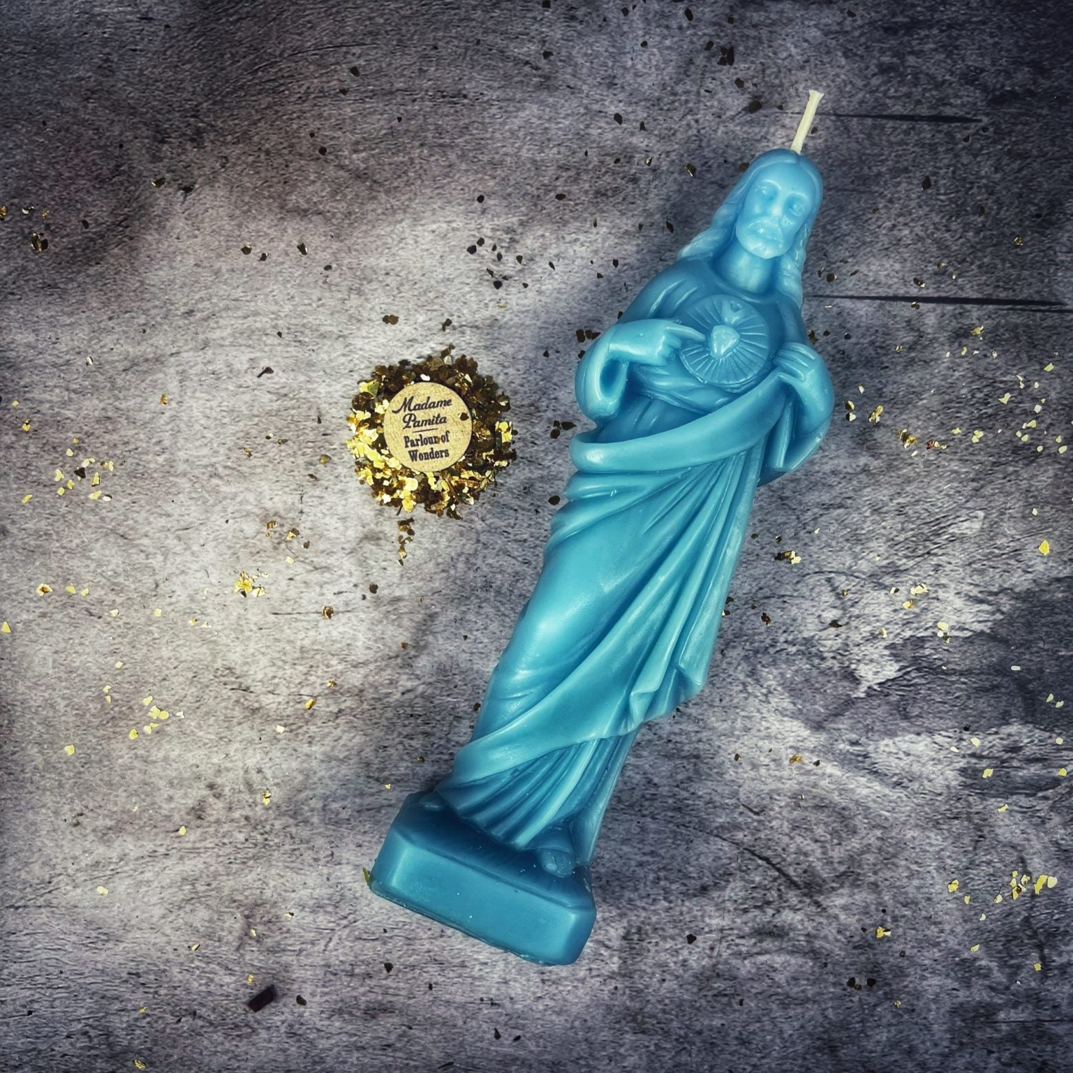 Beeswax Sacred Heart of Jesus Spell Candle