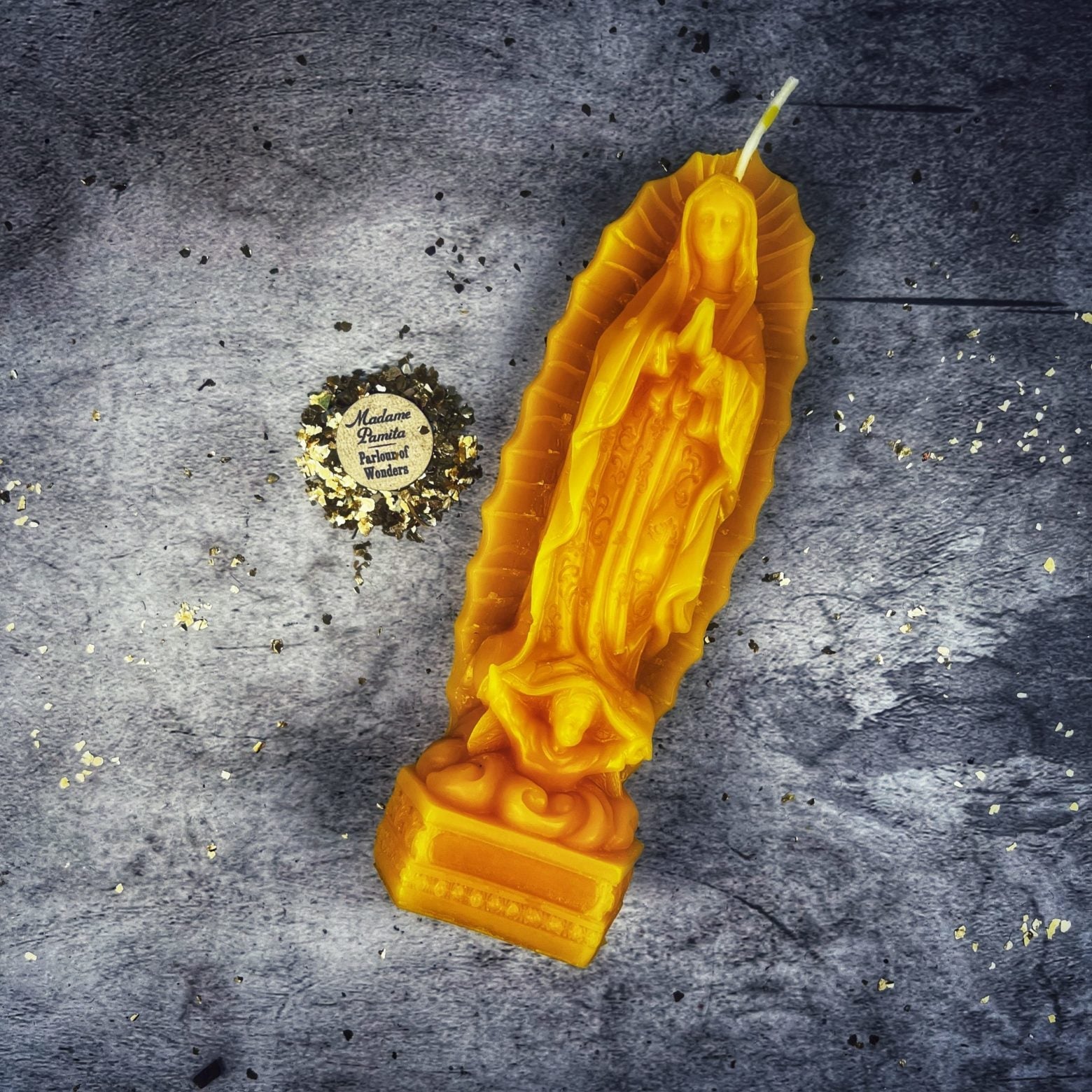 Beeswax Nuestra Señora de Guadalupe Spell Candle