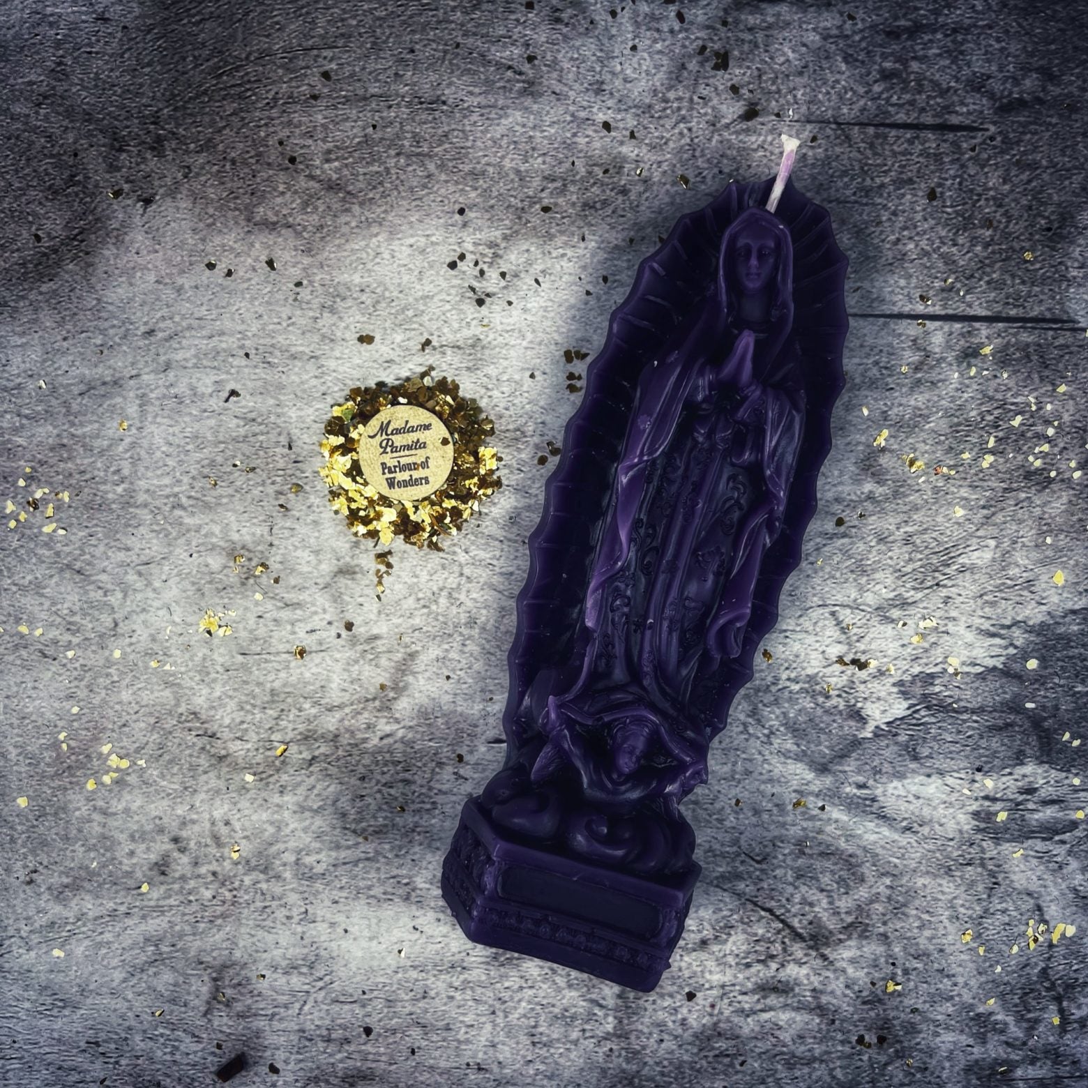 Beeswax Nuestra Señora de Guadalupe Spell Candle