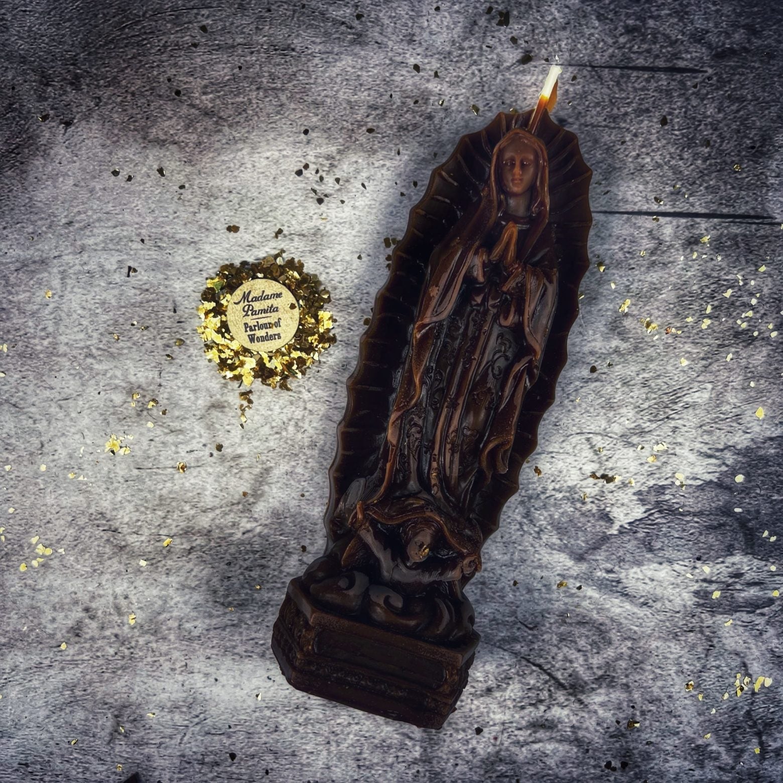 Beeswax Nuestra Señora de Guadalupe Spell Candle