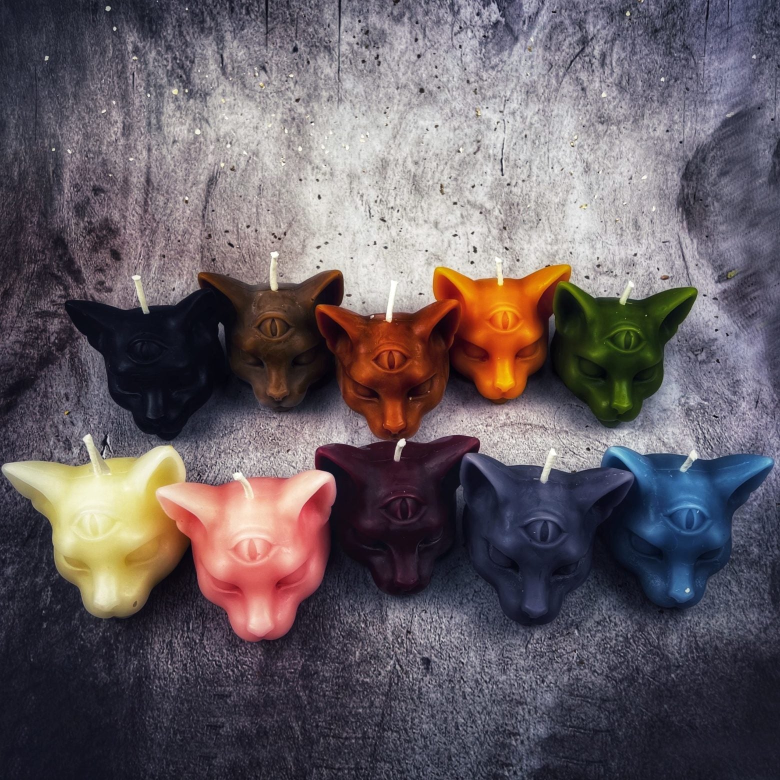 Beeswax Psychic Cat Spell Candle