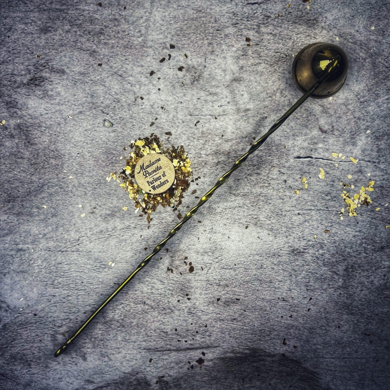 Twisted Brass Candle Snuffer