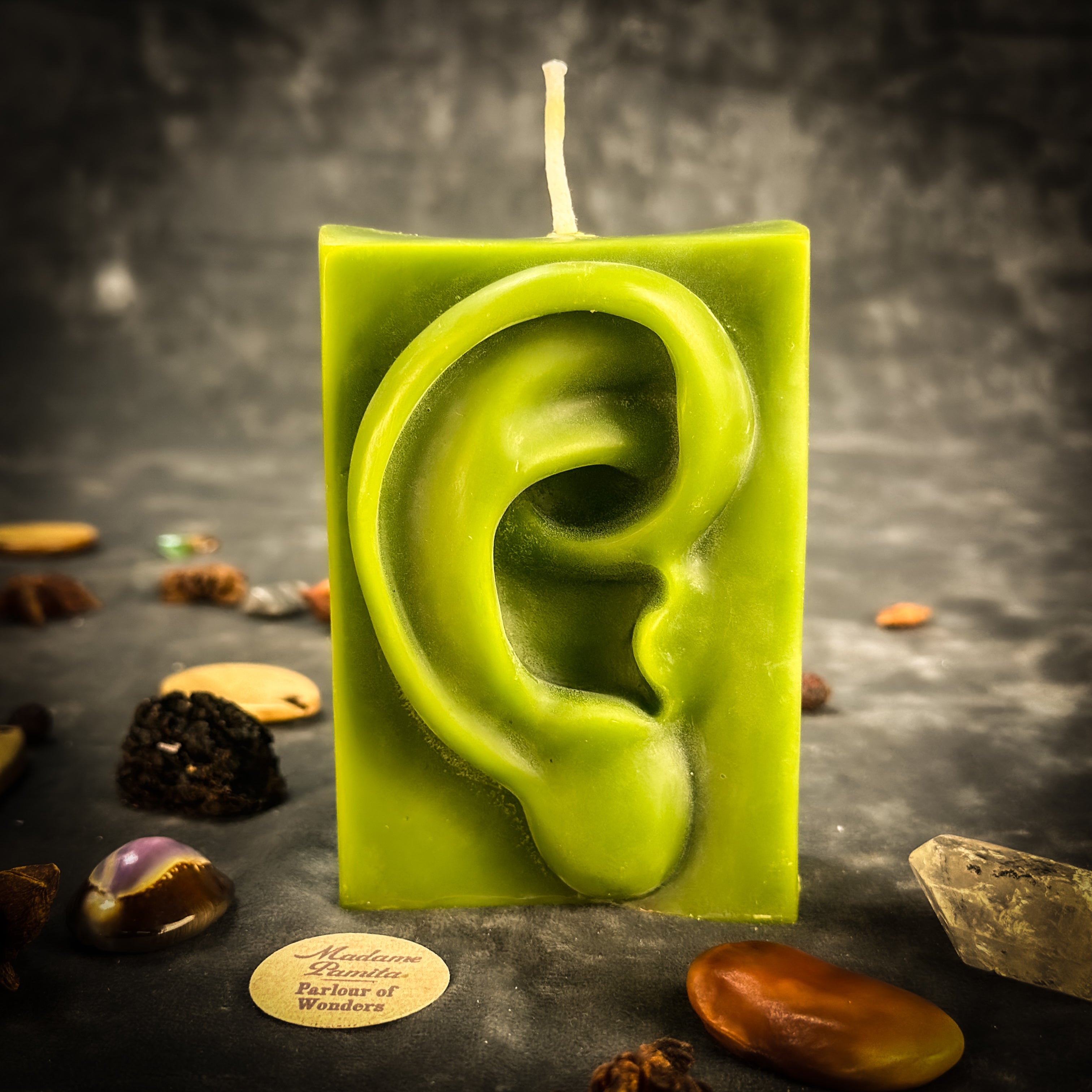 Beeswax Ex-Voto Ear Spell Candle