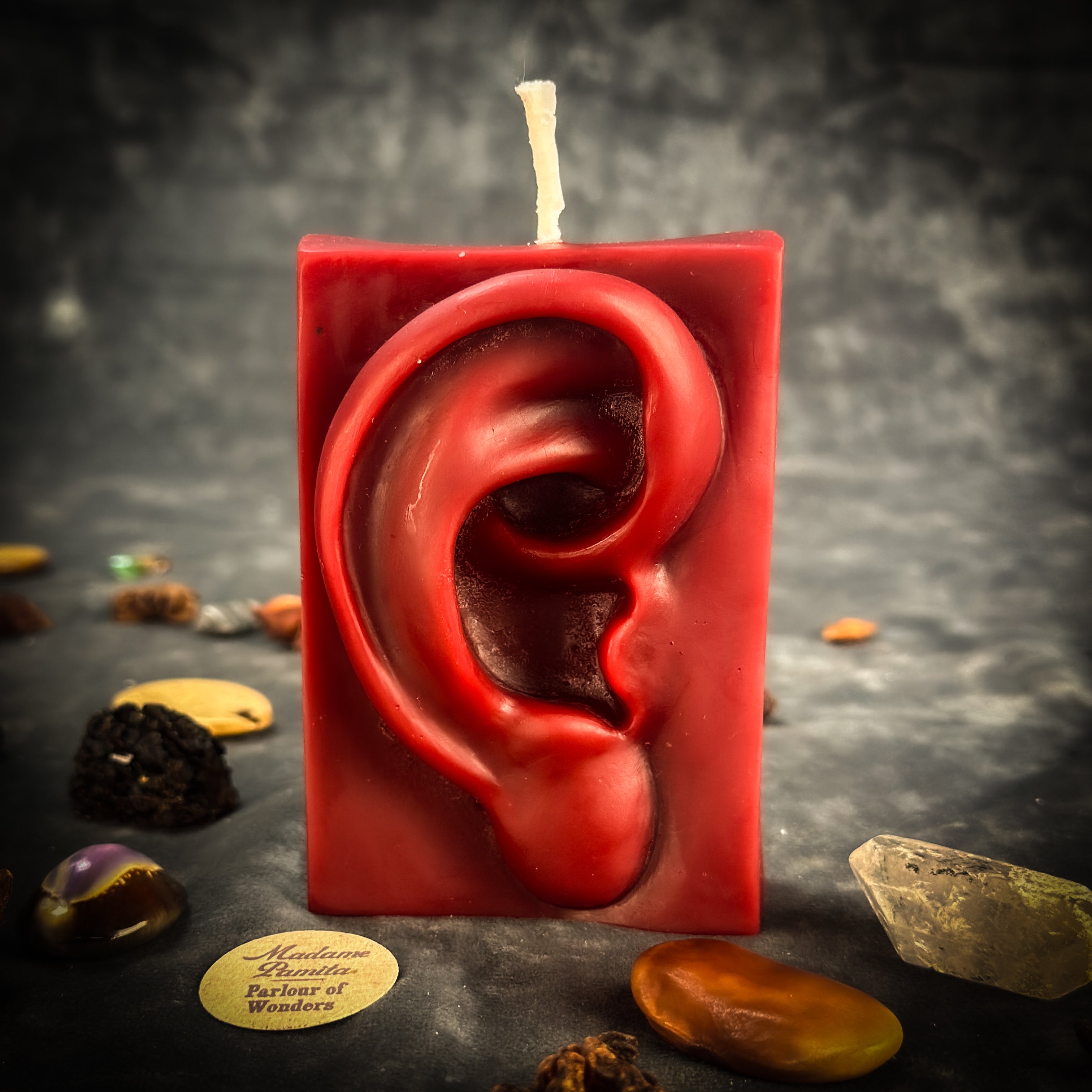 Beeswax Ex-Voto Ear Spell Candle