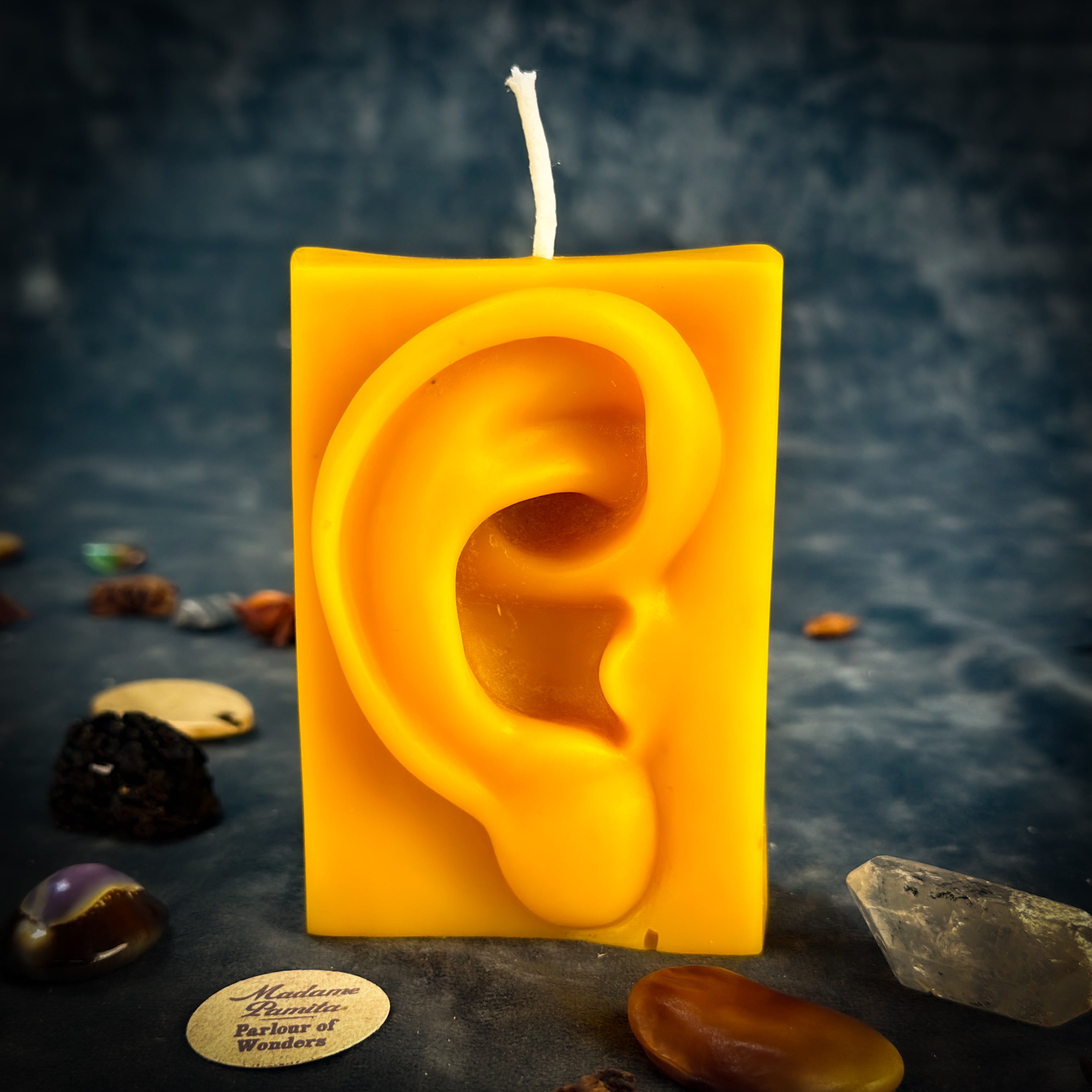 Beeswax Ex-Voto Ear Spell Candle