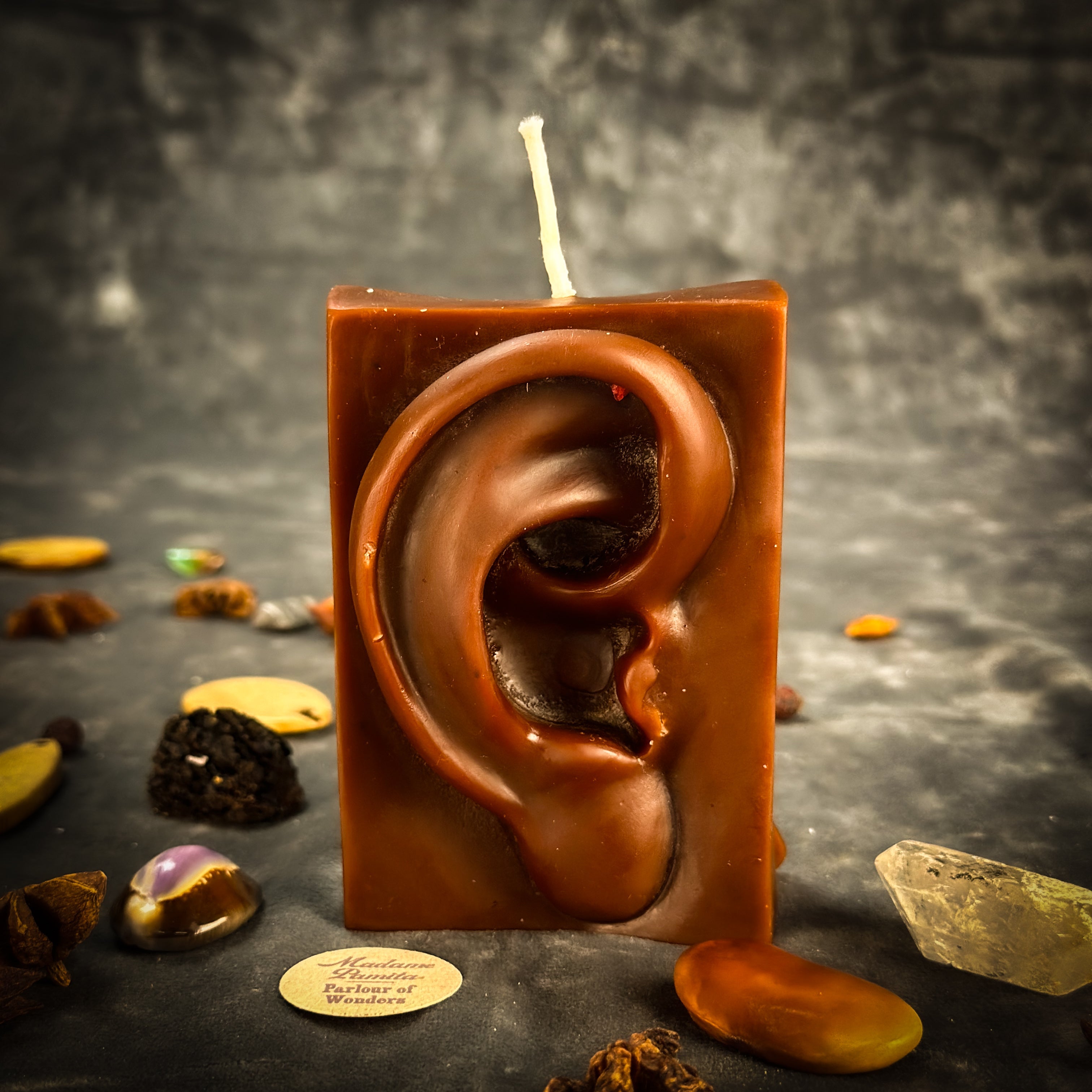 Beeswax Ex-Voto Ear Spell Candle