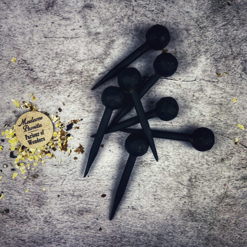 2" Black Forged Iron Ball Head Nail