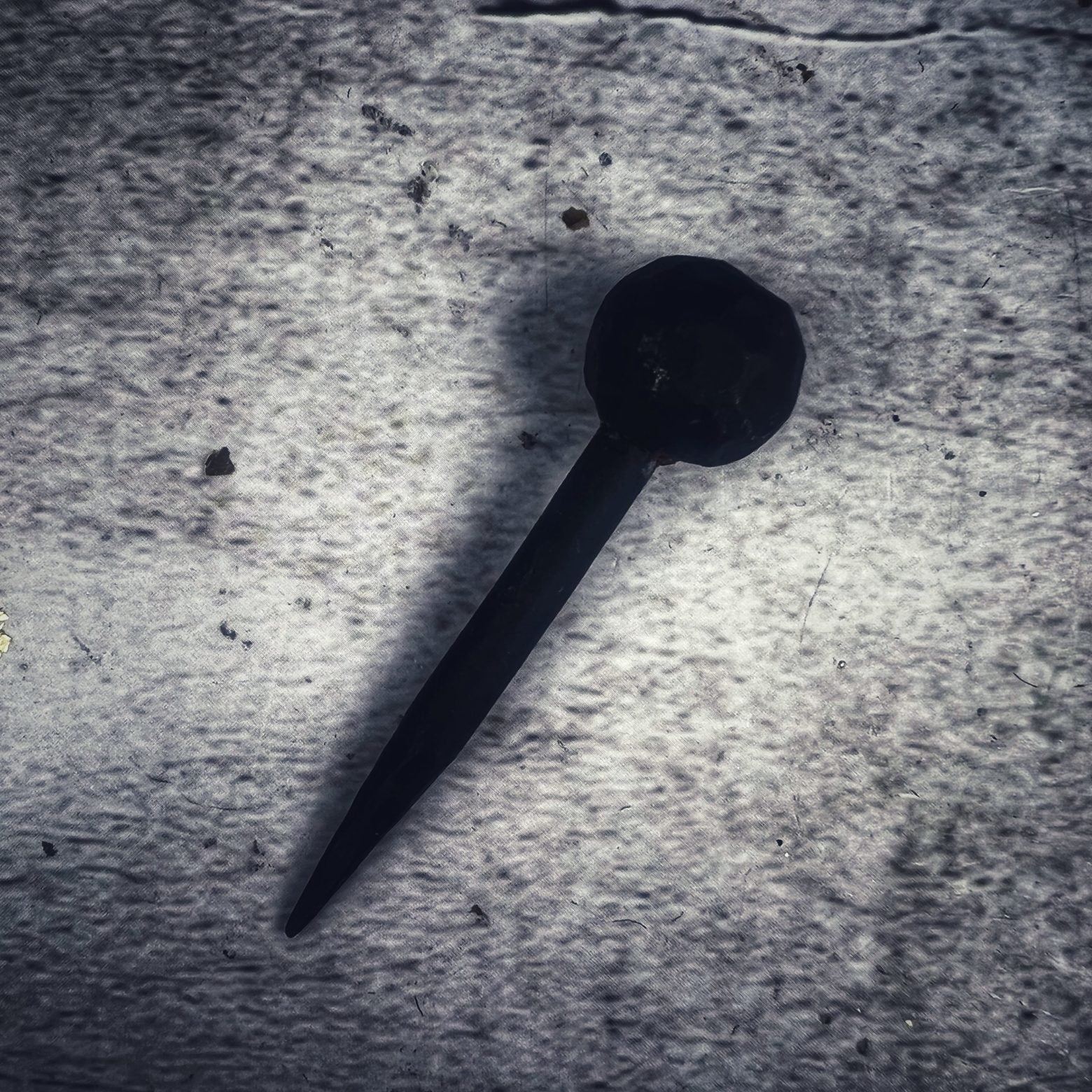 2" Black Forged Iron Ball Head Nail