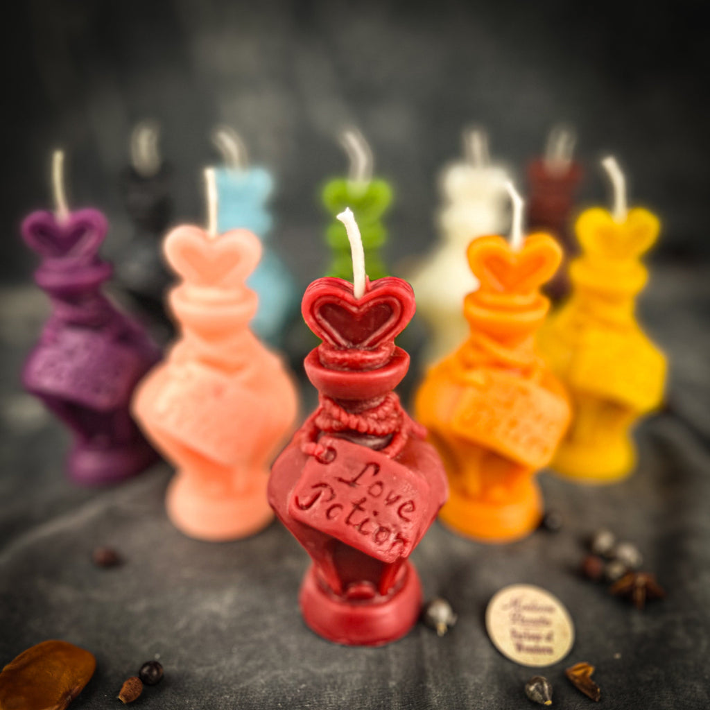 Love Potion Bottle Candle Spell Kit - Enchant & Attract Romantic Love