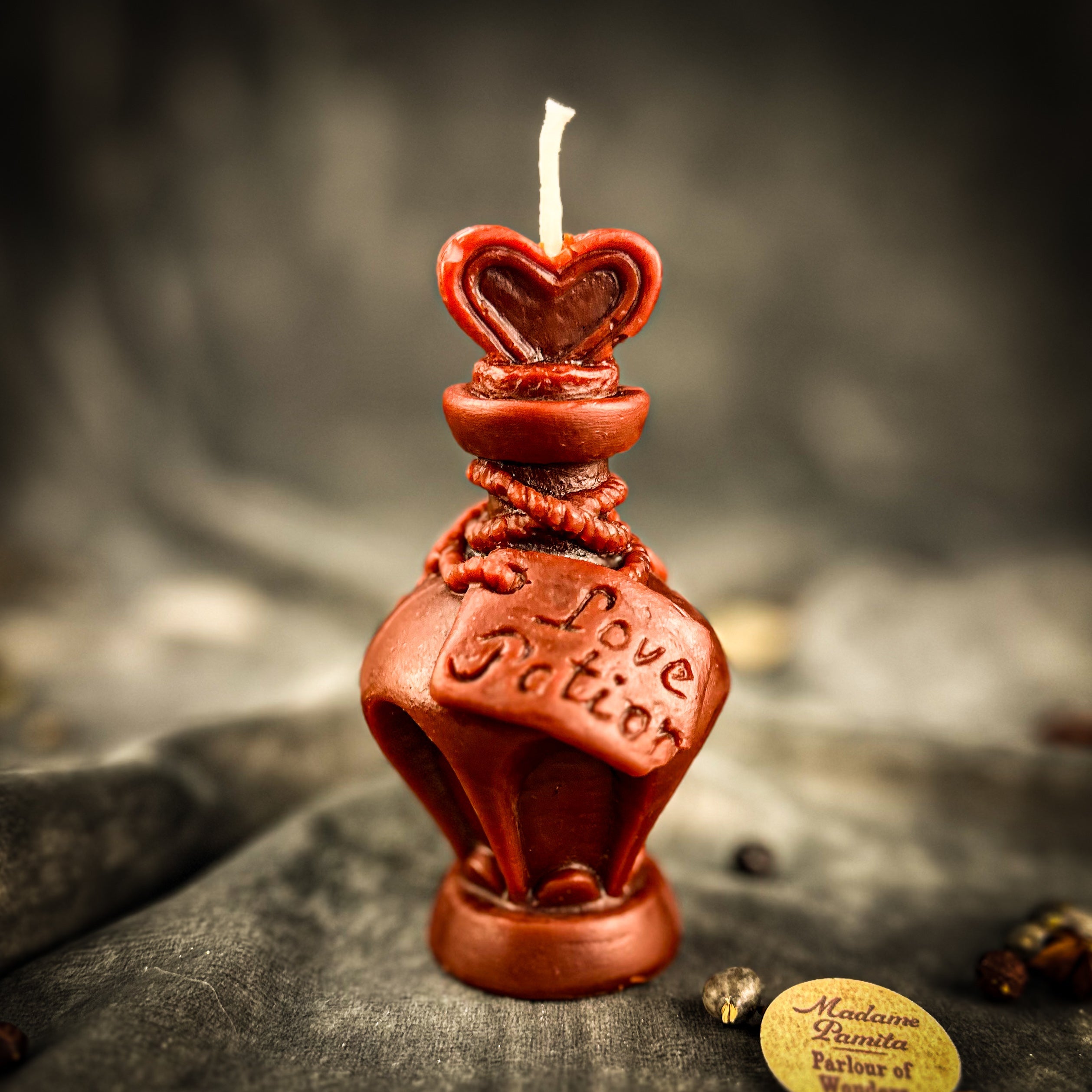 Beeswax Love Potion Bottle Spell Candle - Enchant & Attract Love